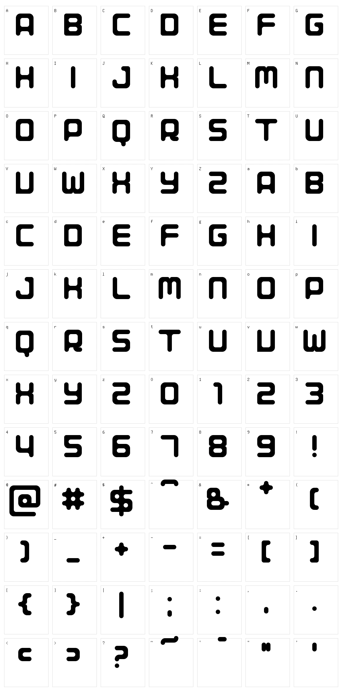 Porque Character Set