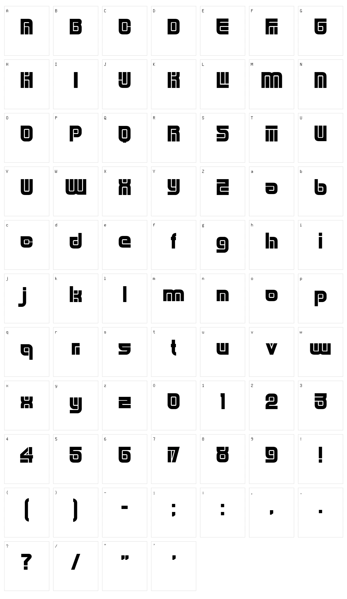 Principality Character Set