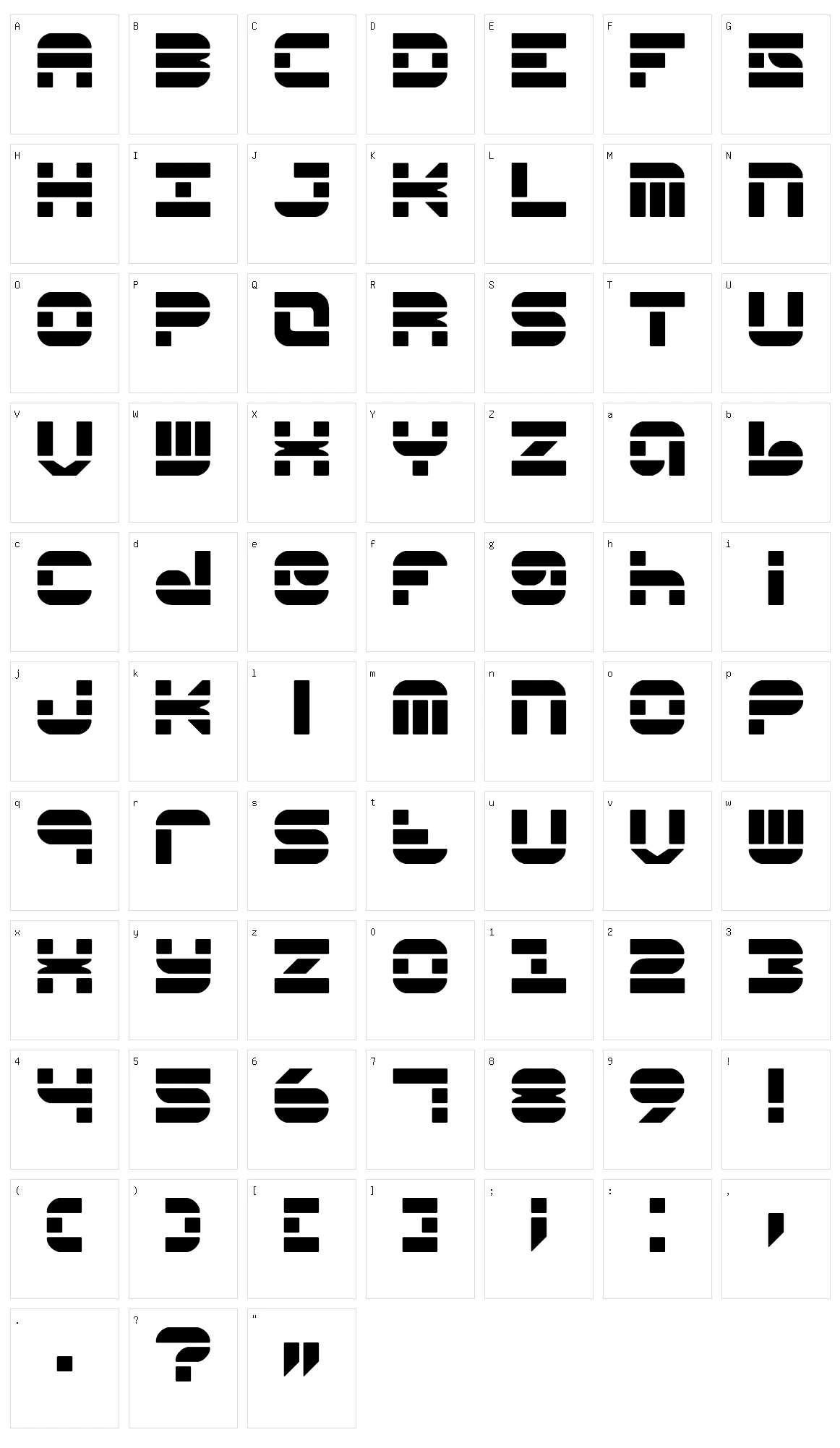 Pseudo BRK Character Set