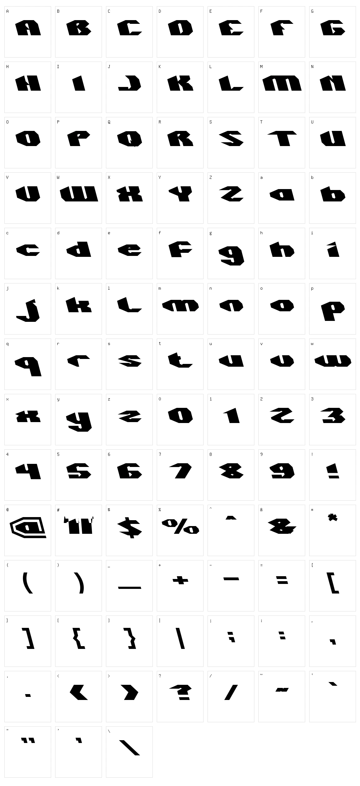Quantum Character Set
