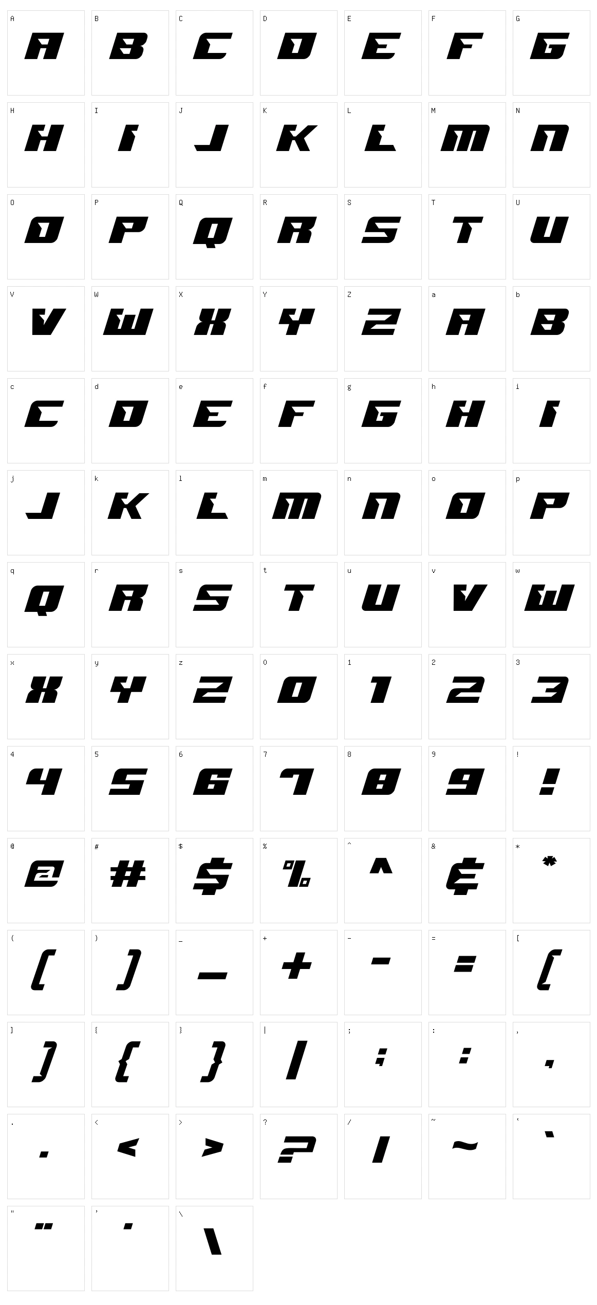 Quarterback Character Set