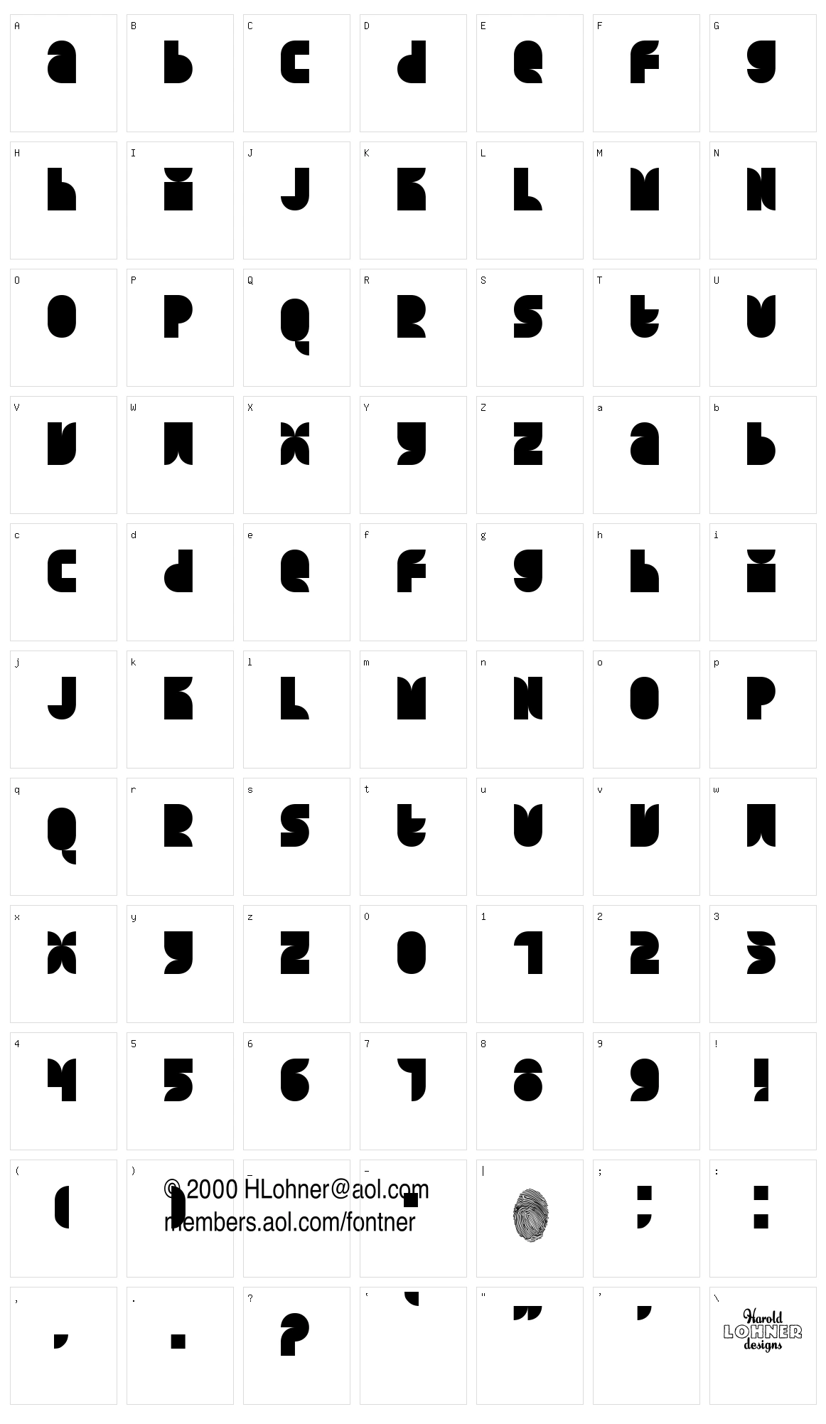 Quarterround Character Set
