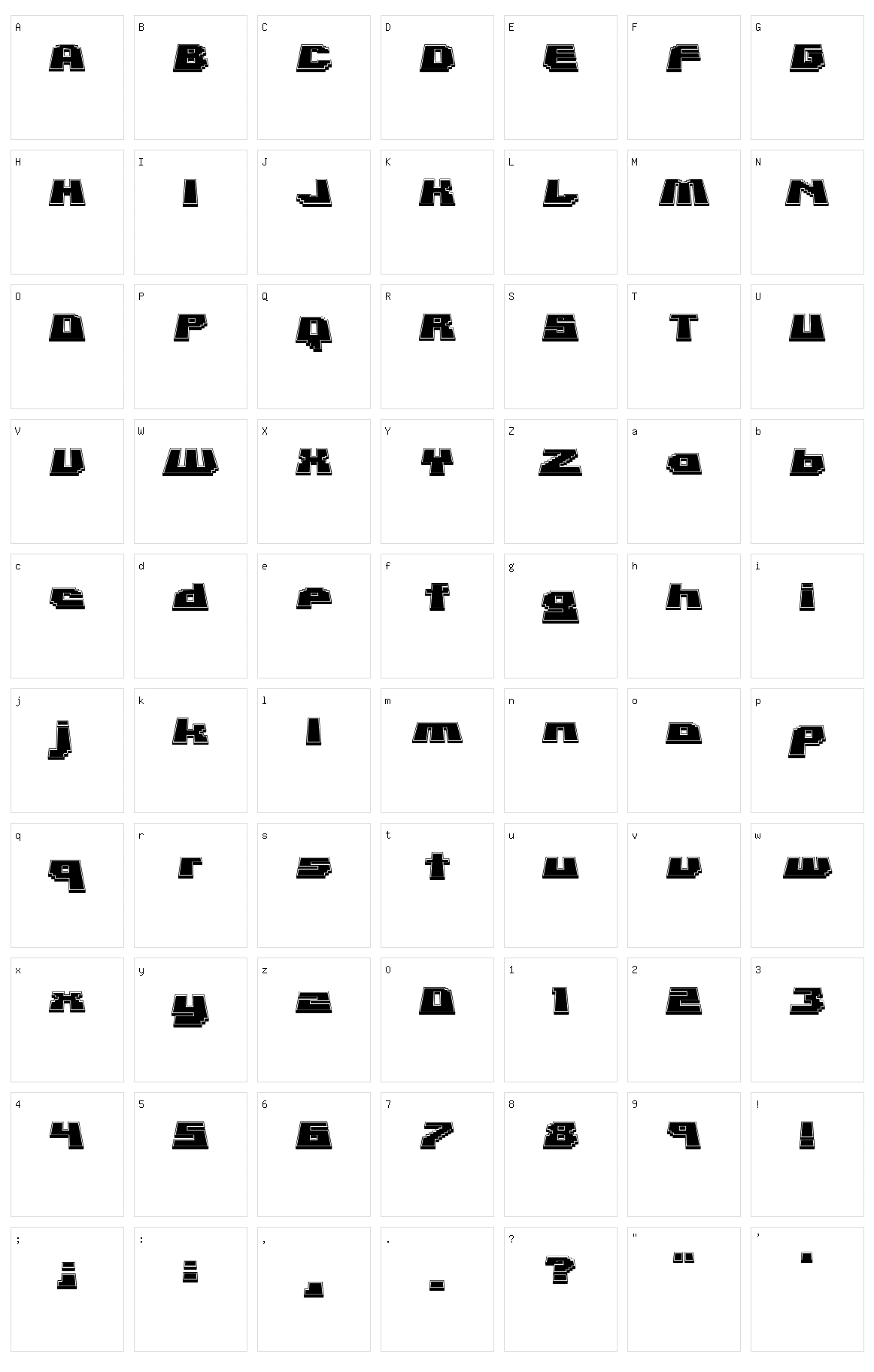 Rabotnik Character Set