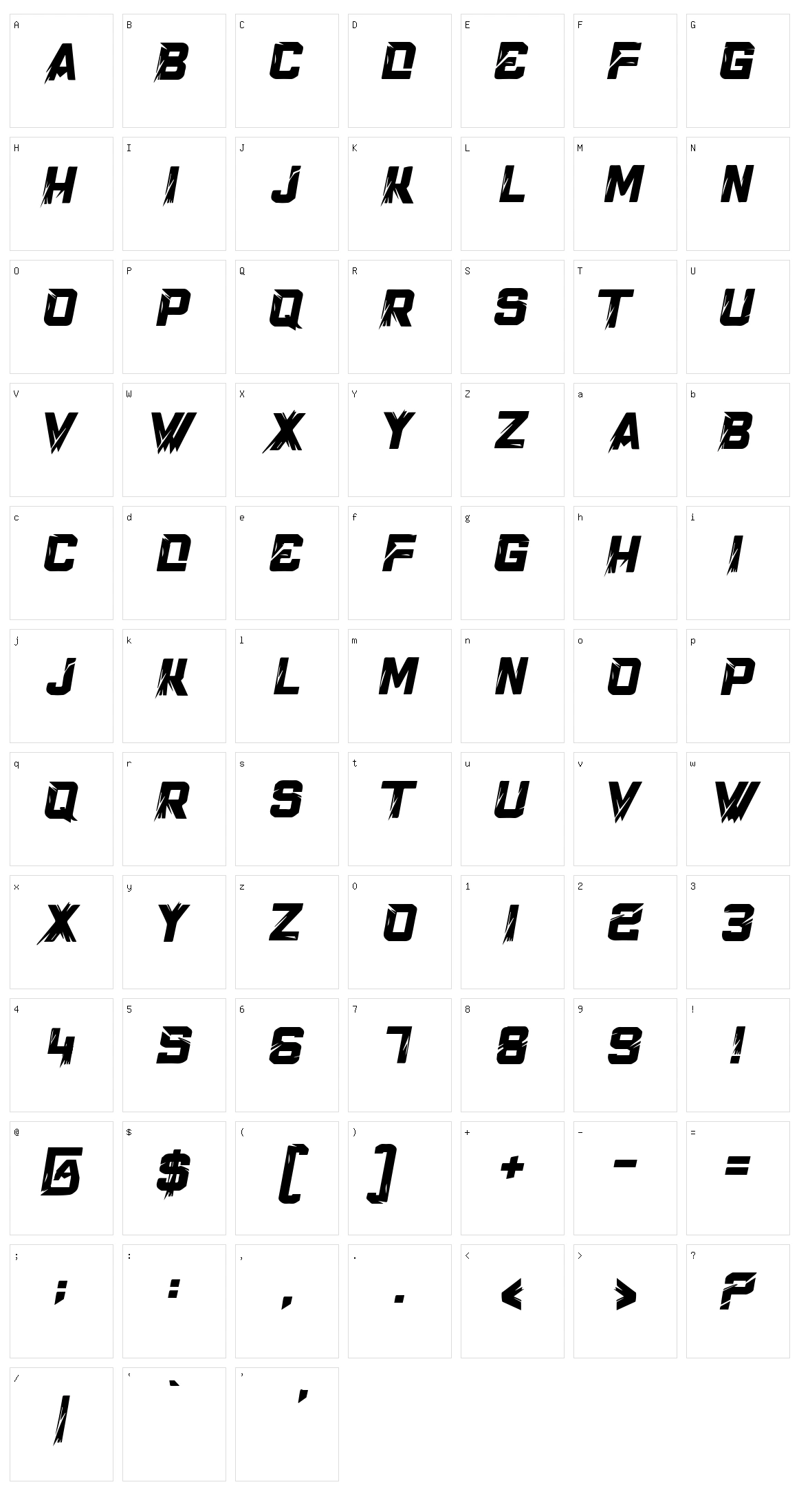 Racing Games Character Set