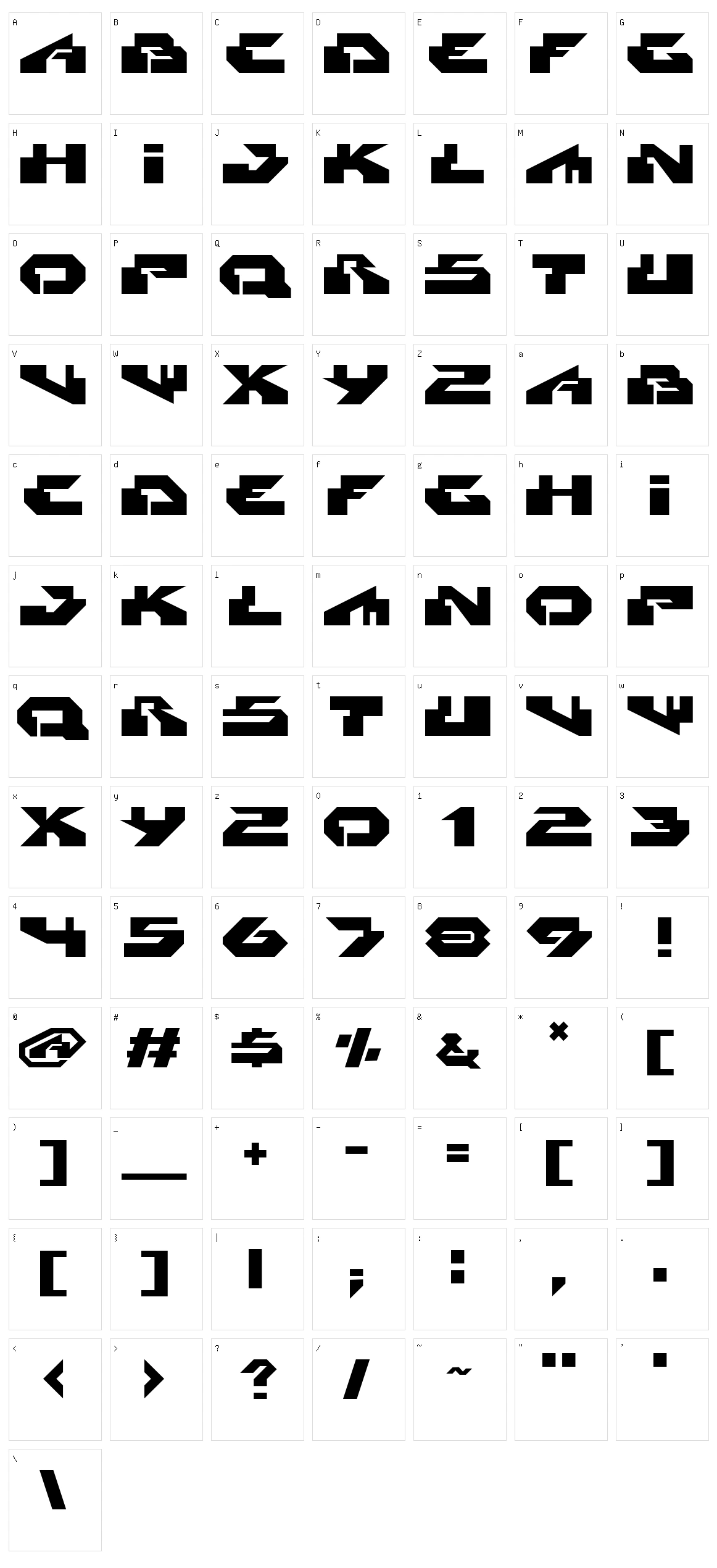 Radikal Character Set