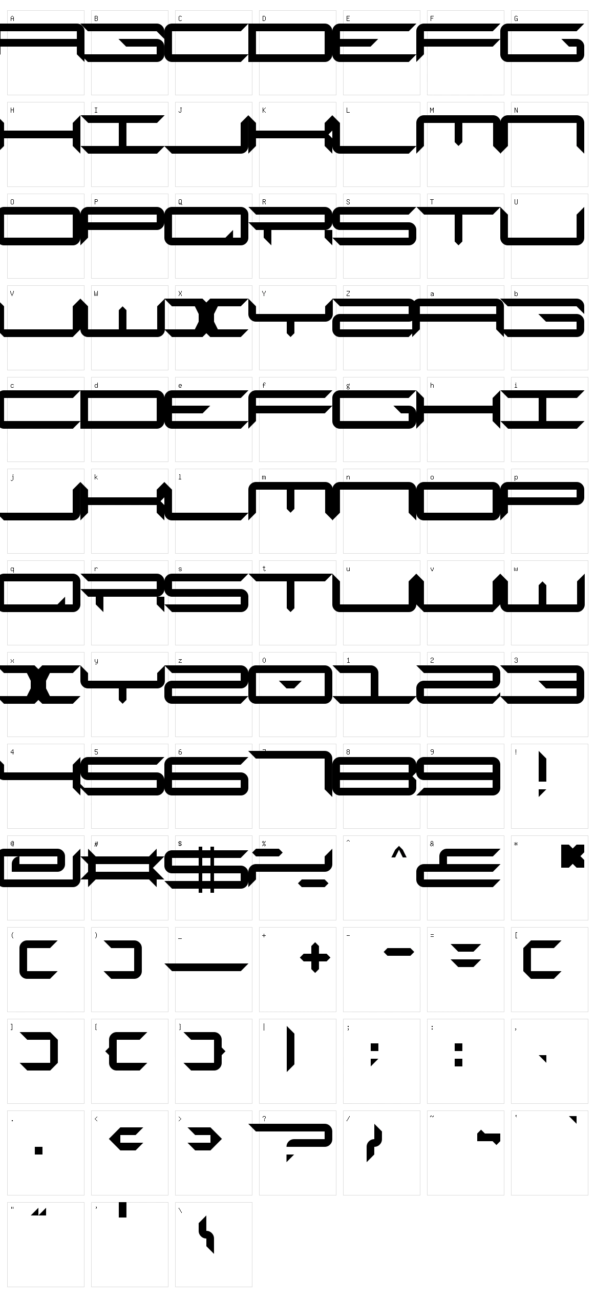 Rage Character Set
