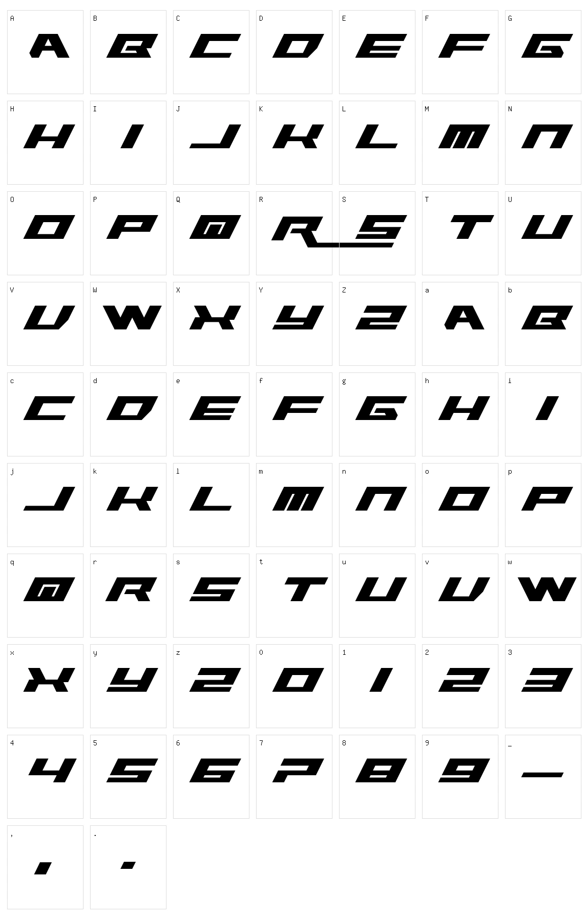 Rawhide Raw 2012 Character Set