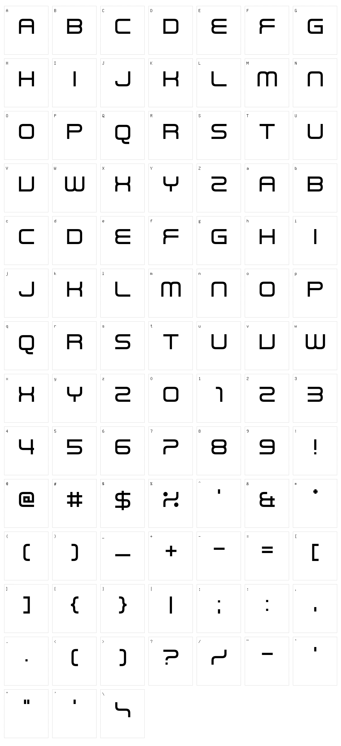 Read Wharf Character Set