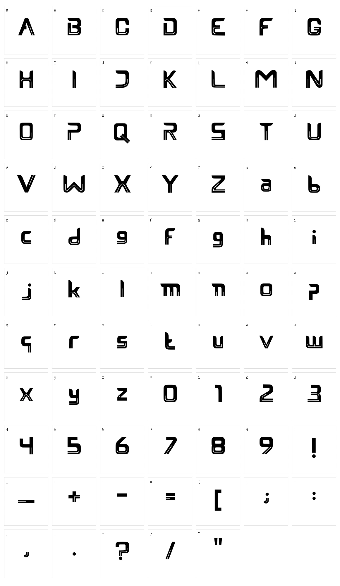 Reison Character Set