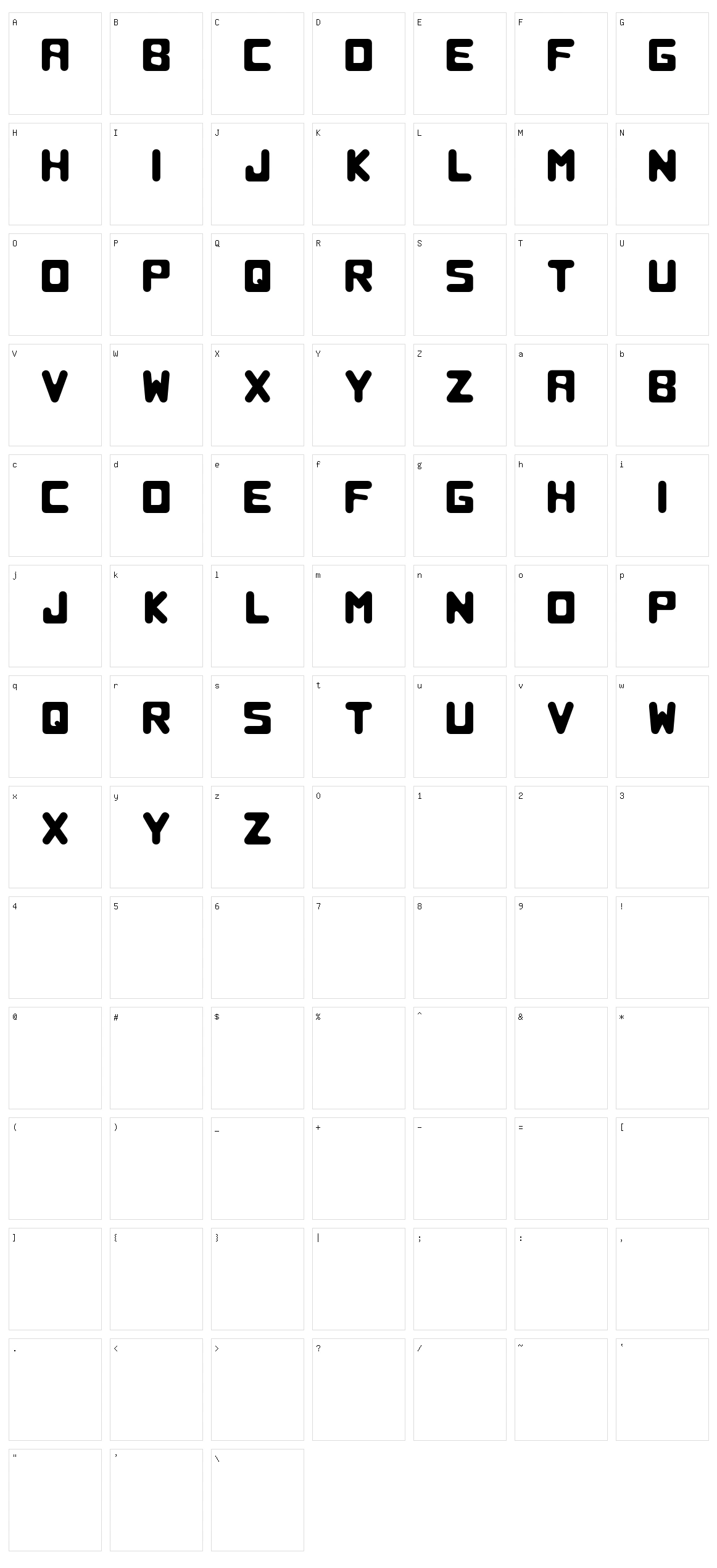 Repro 89 Character Set