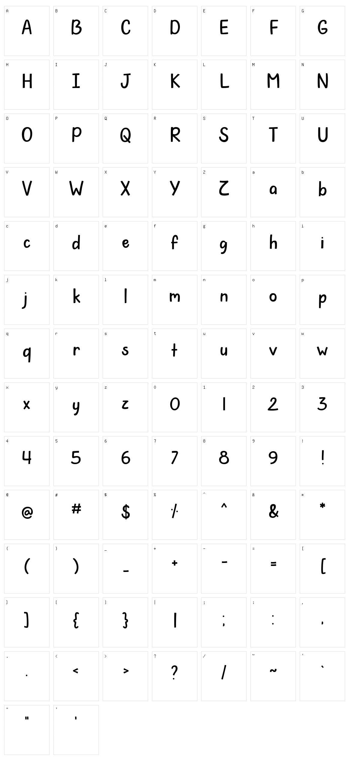 Tell Me A Joke Character Set