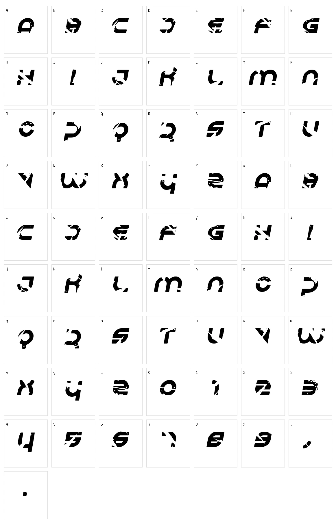 Respire Character Set