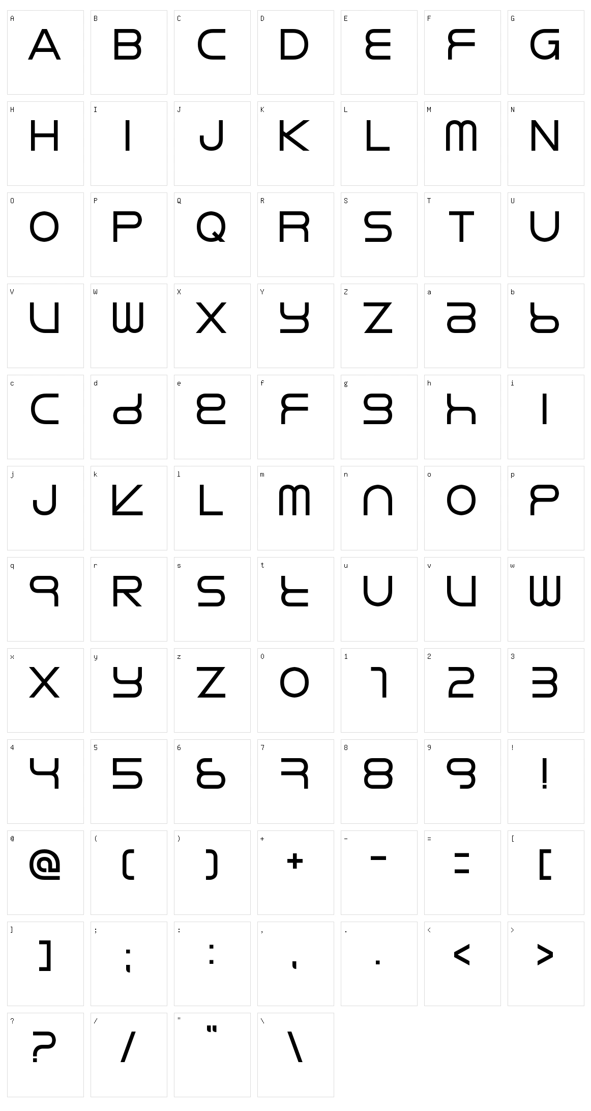 Rikos Character Set