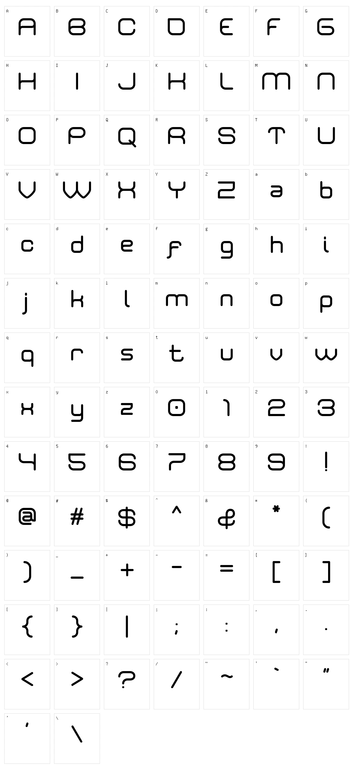 Rivaldizakie Character Set