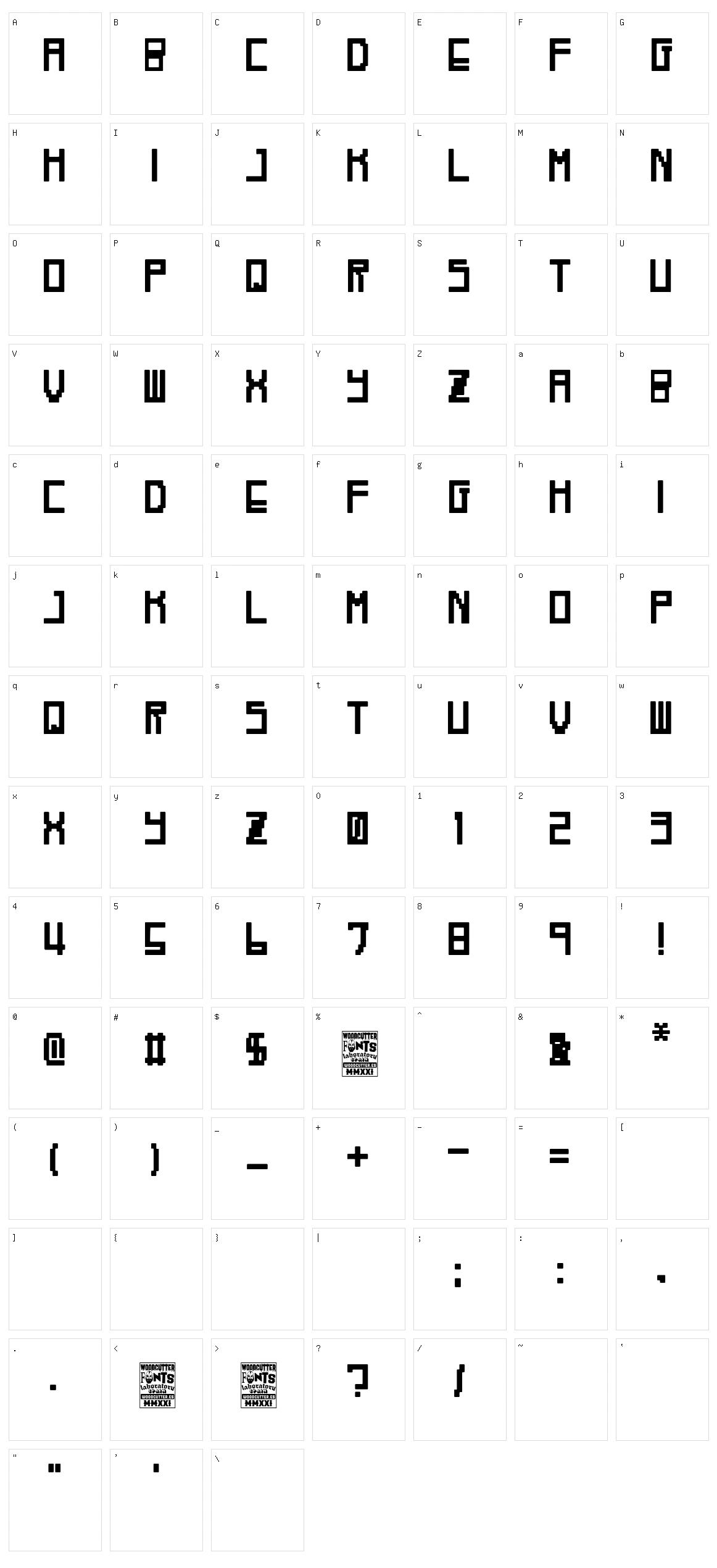 Robot Fernando Character Set