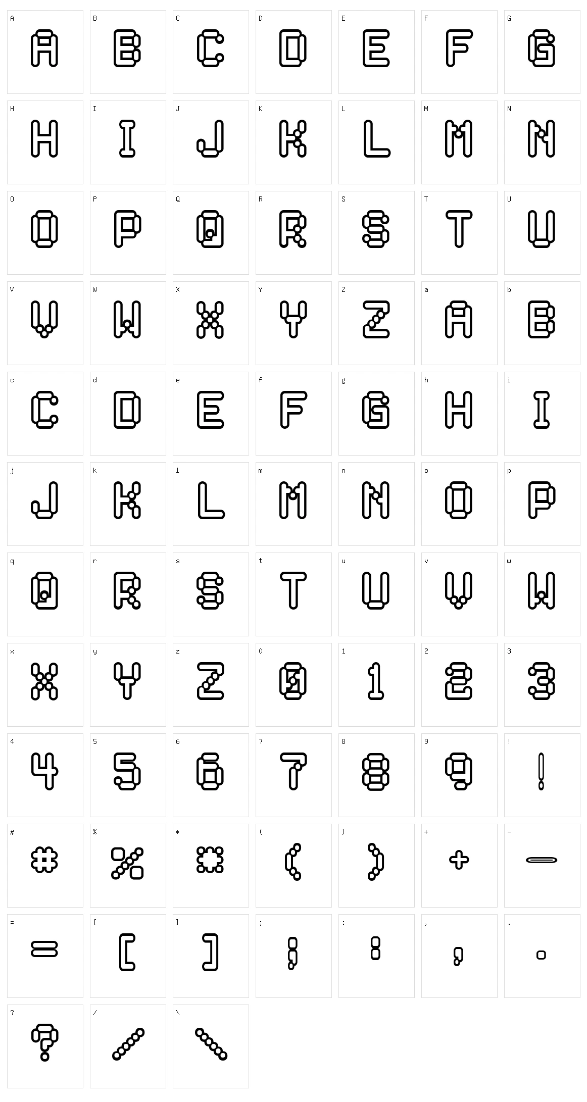 Rocketman Character Set