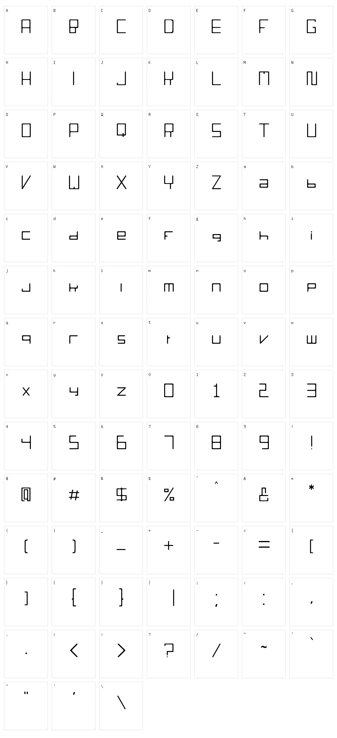 S'orieno Character Set