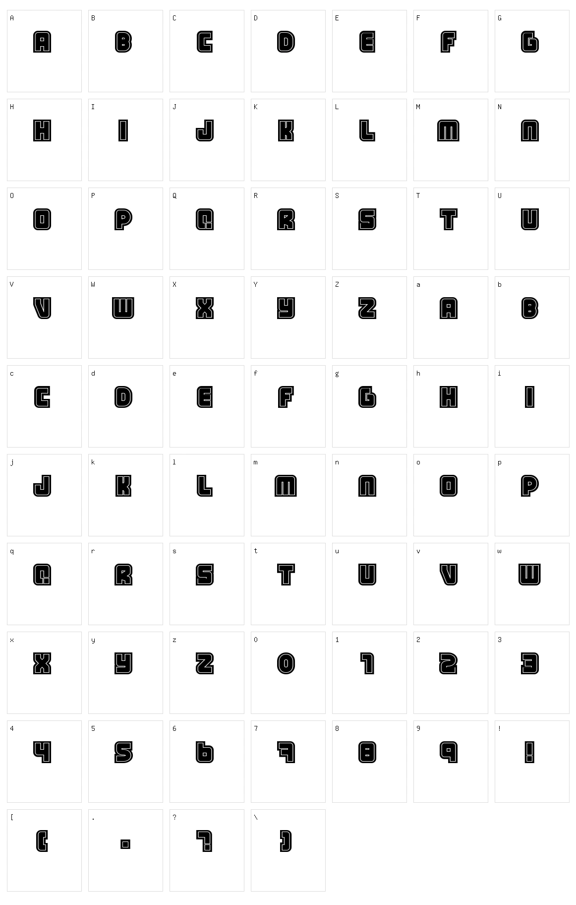 Samarin Character Set