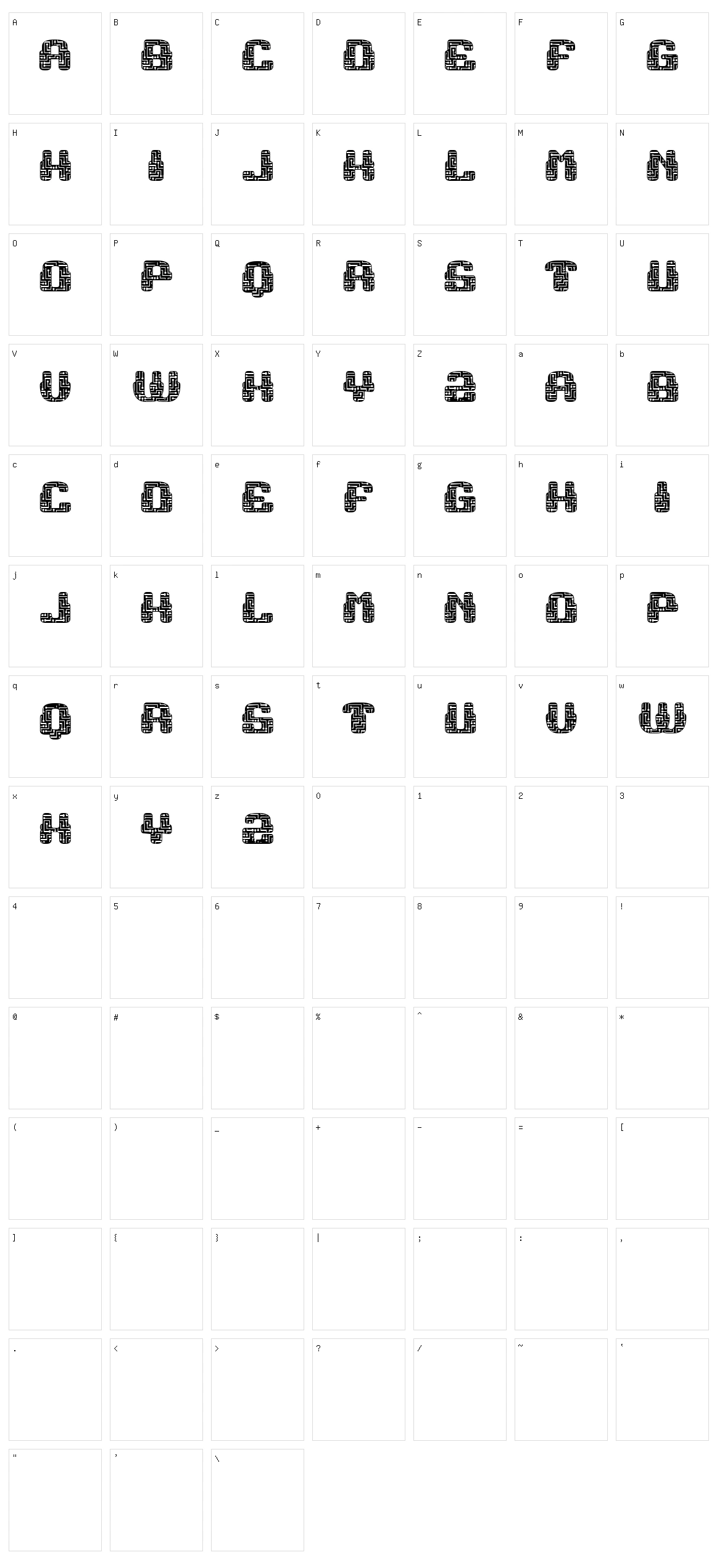 Simple Repairs Character Set