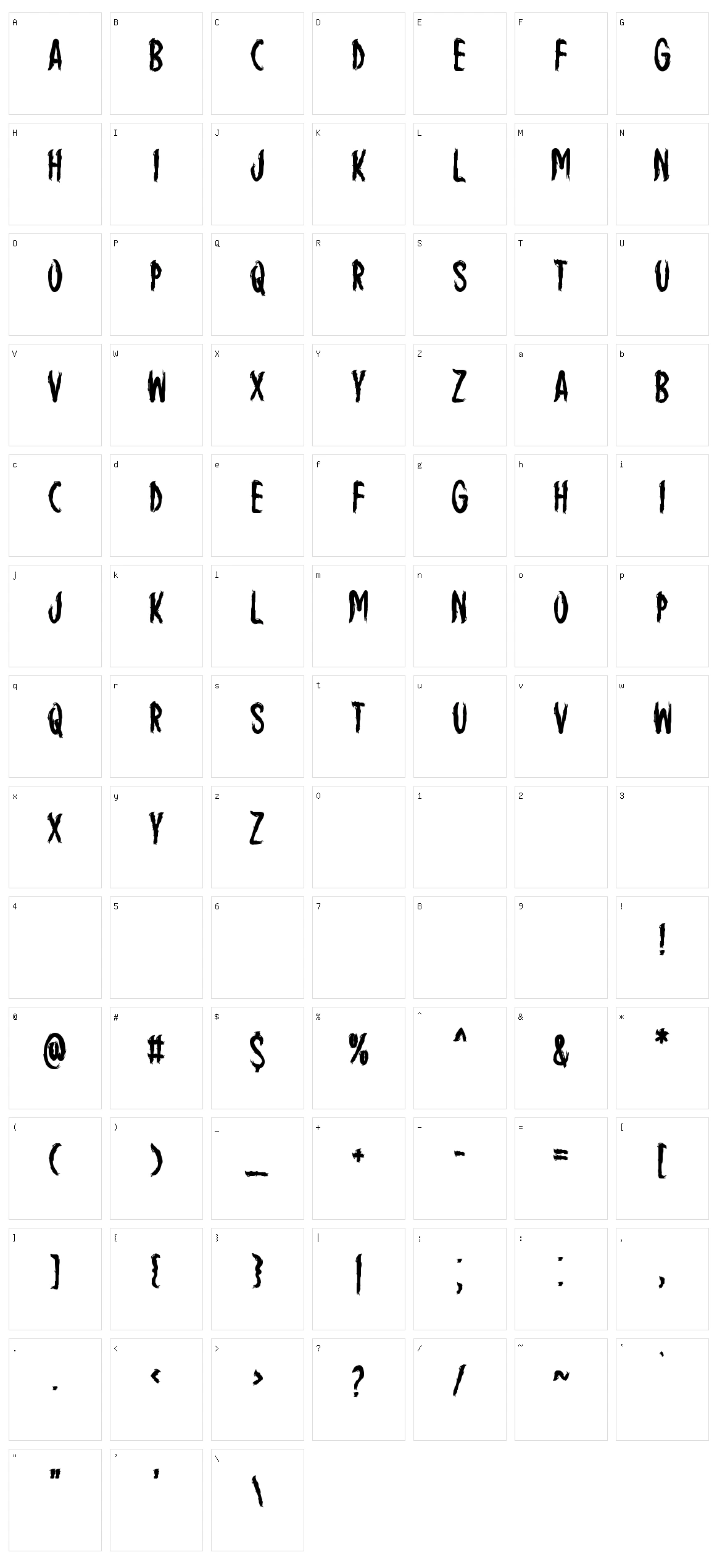 Scary Envision Character Set