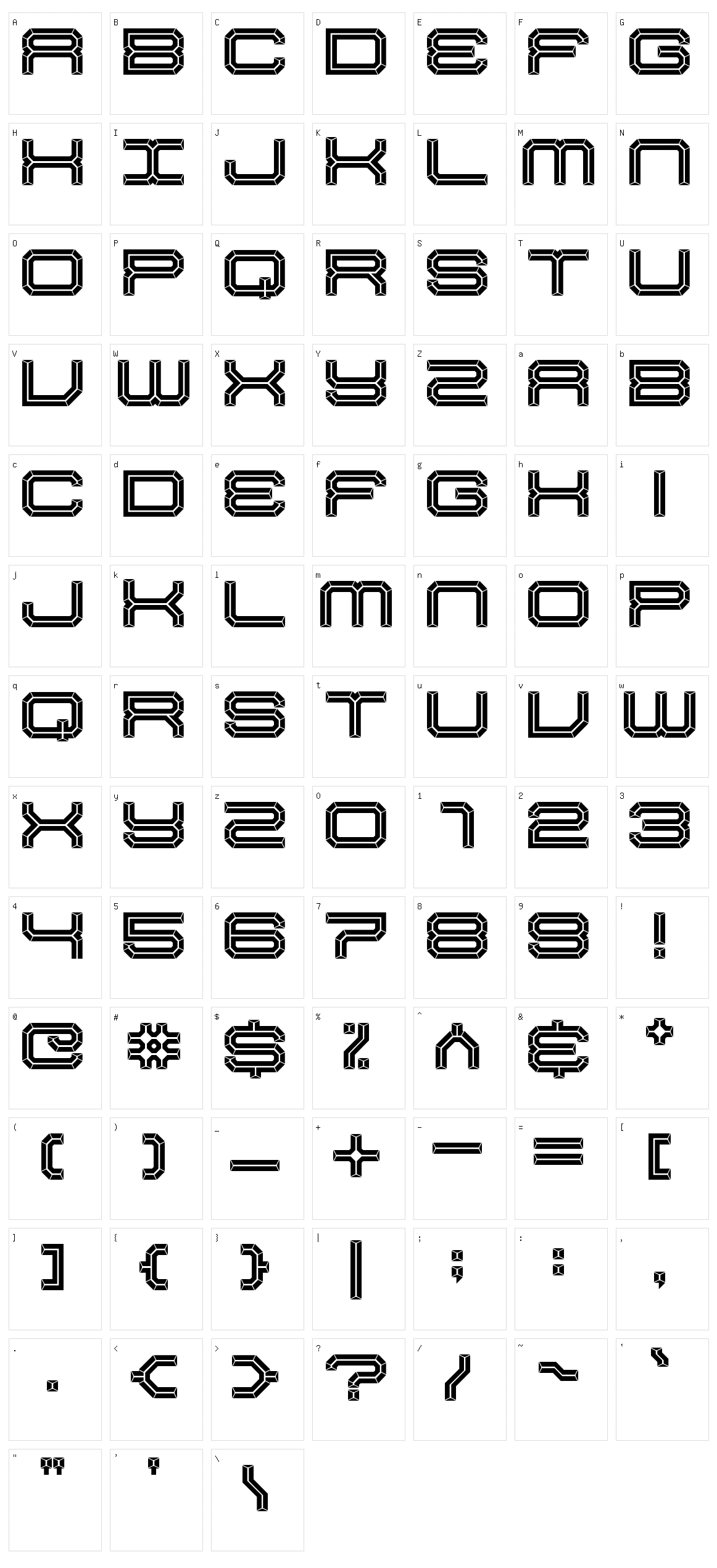 Slick Strontium Character Set