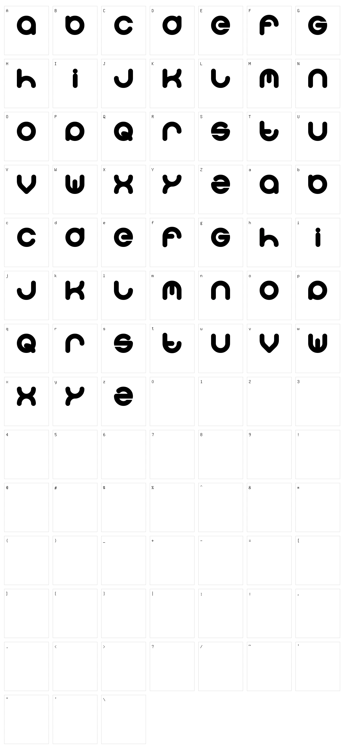 Solgas Character Set