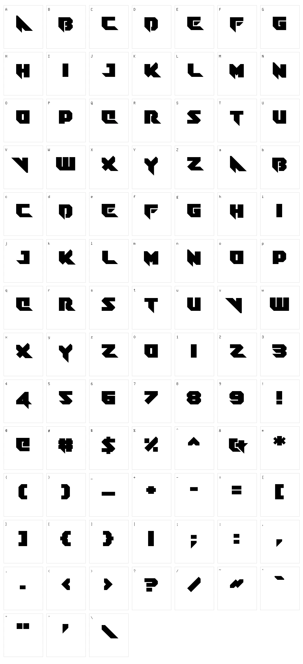 Spike Speak Character Set