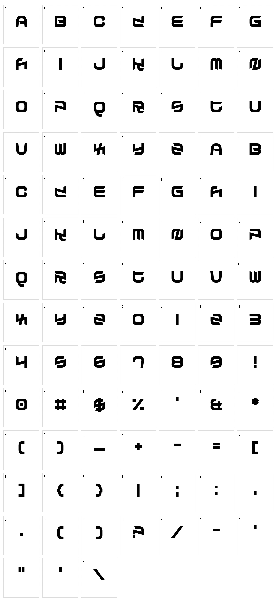 Splendid Confusion Character Set