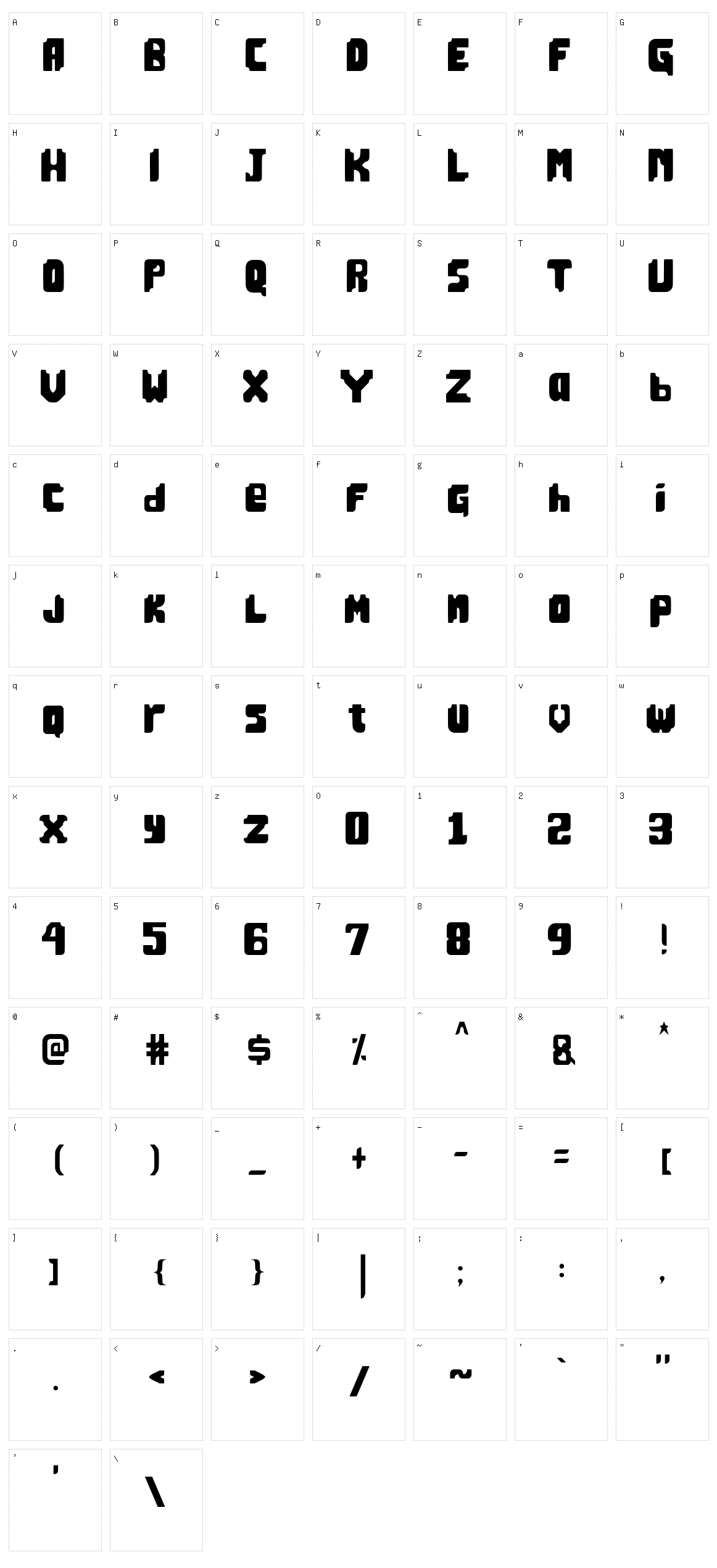 Stilere Character Set
