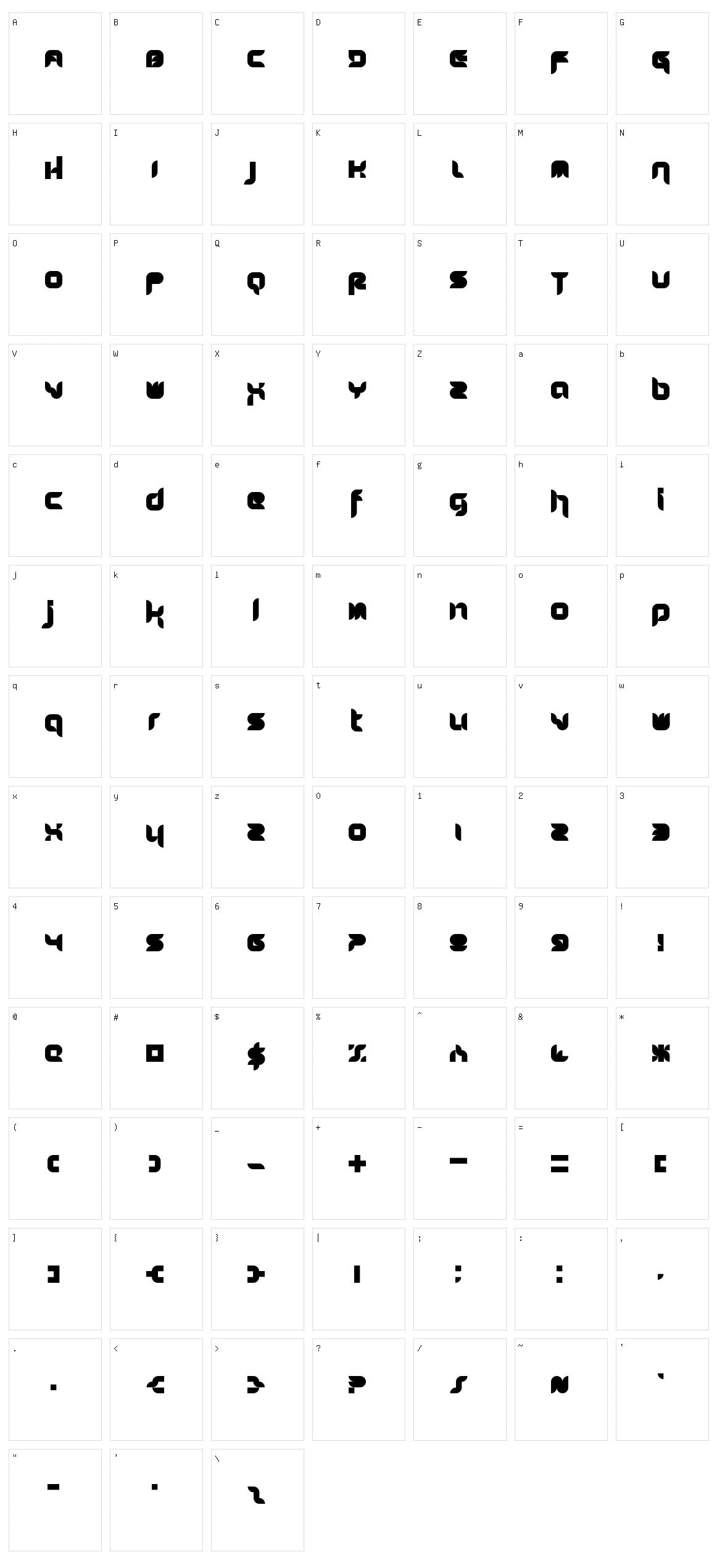 Stuntcroft Character Set