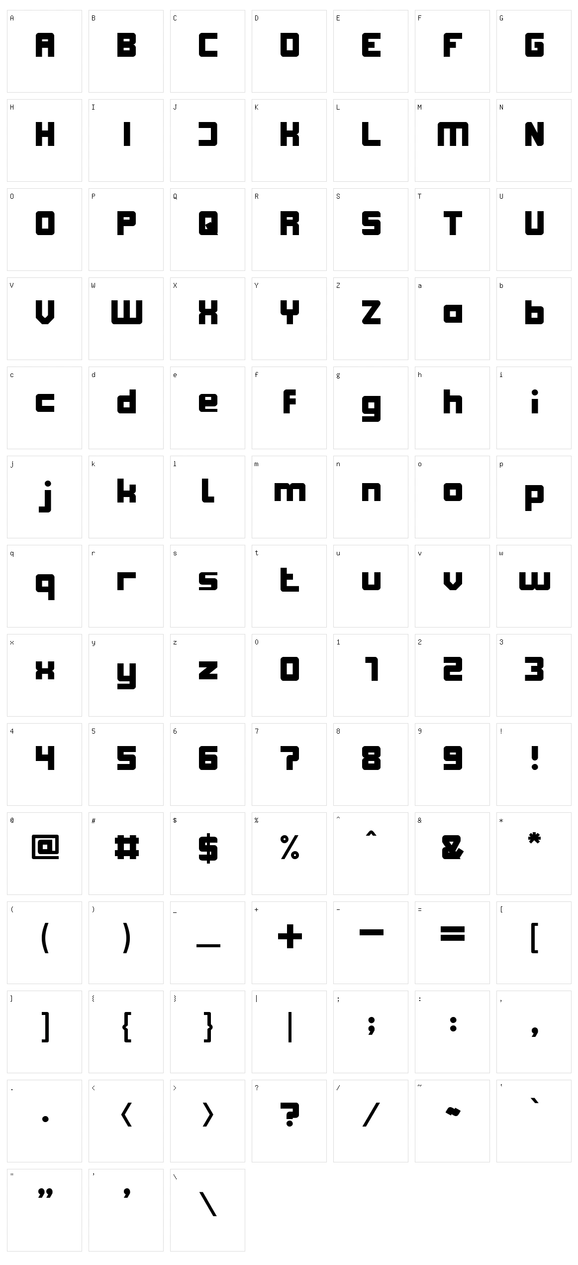 Sub Urban City Character Set