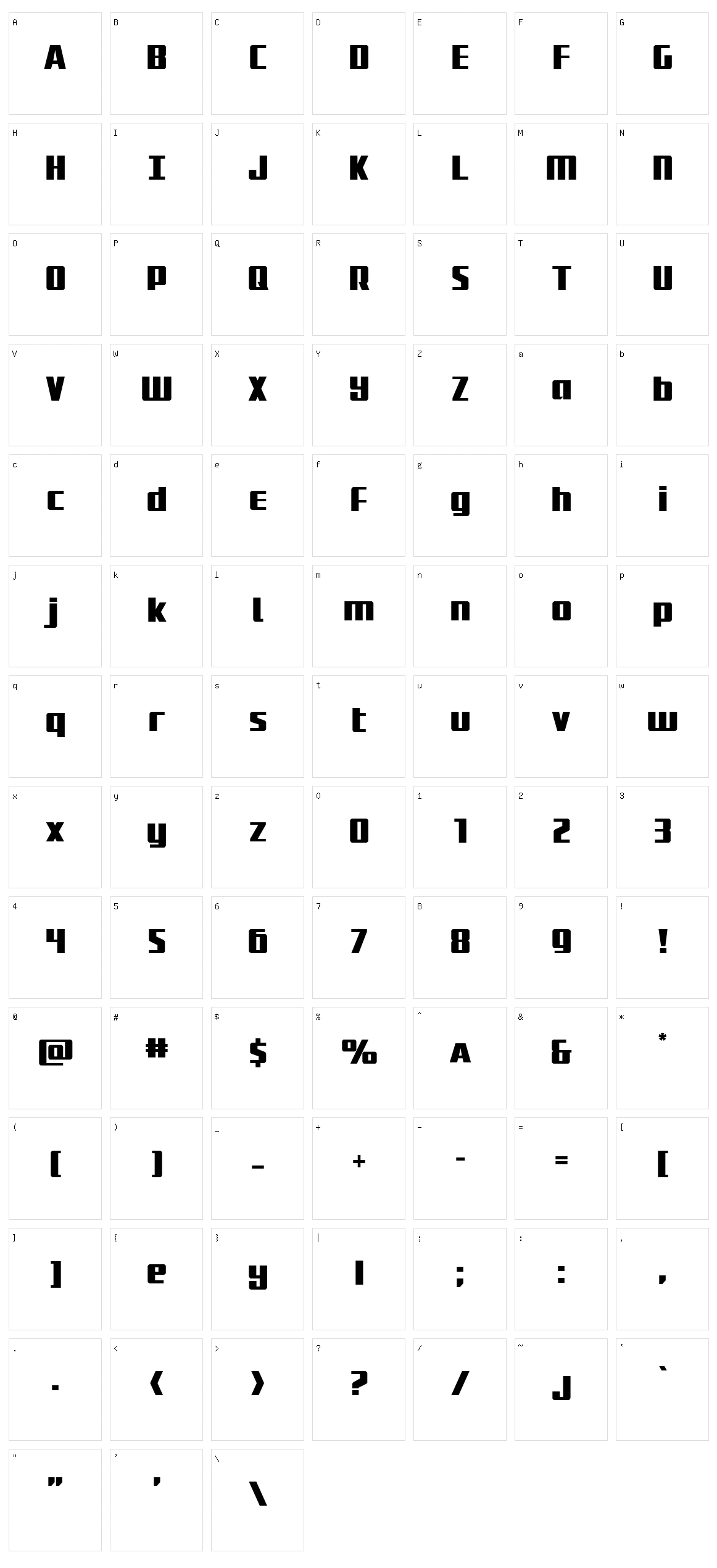 Subadai Baan Character Set
