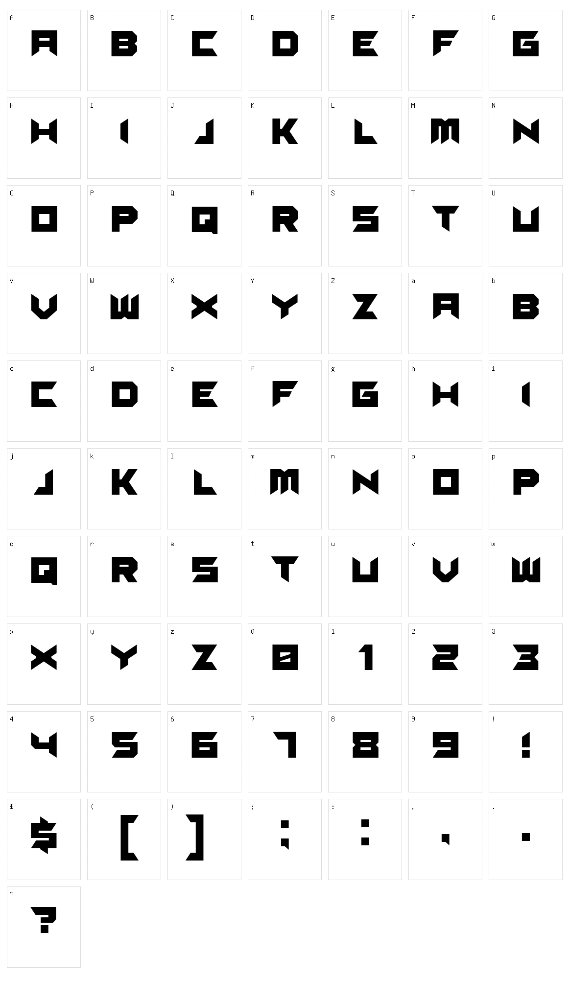 Suggested Character Set