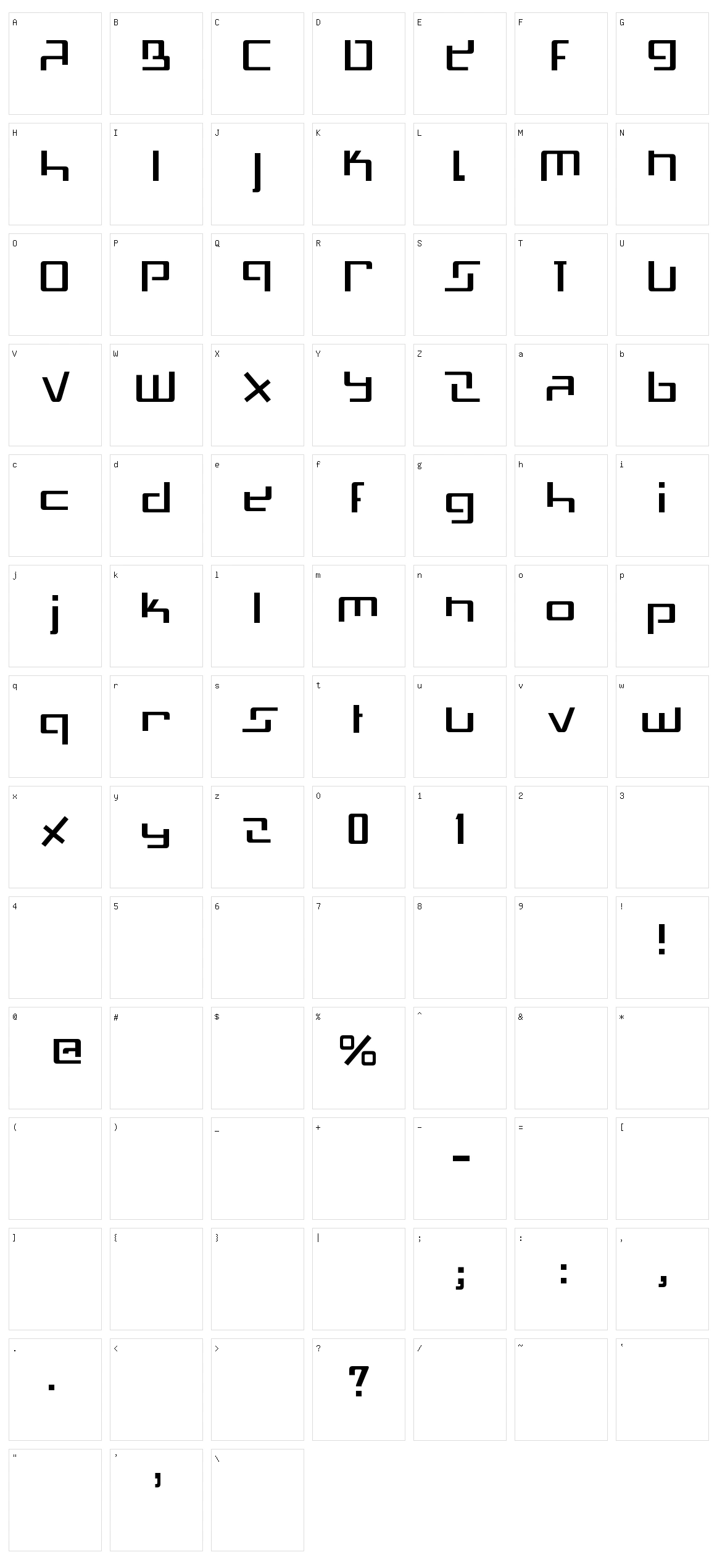 Swiss Mad Character Set