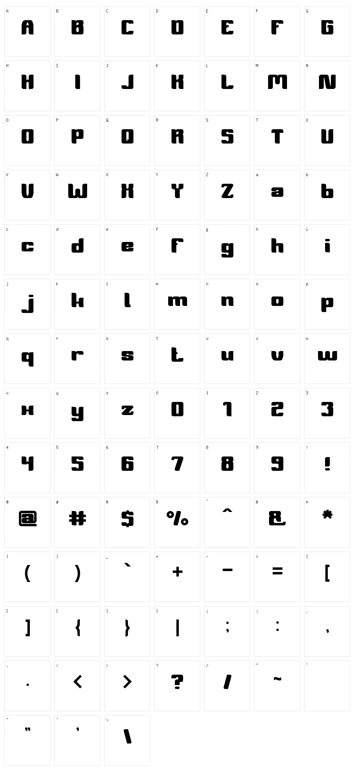Symbolism Character Set