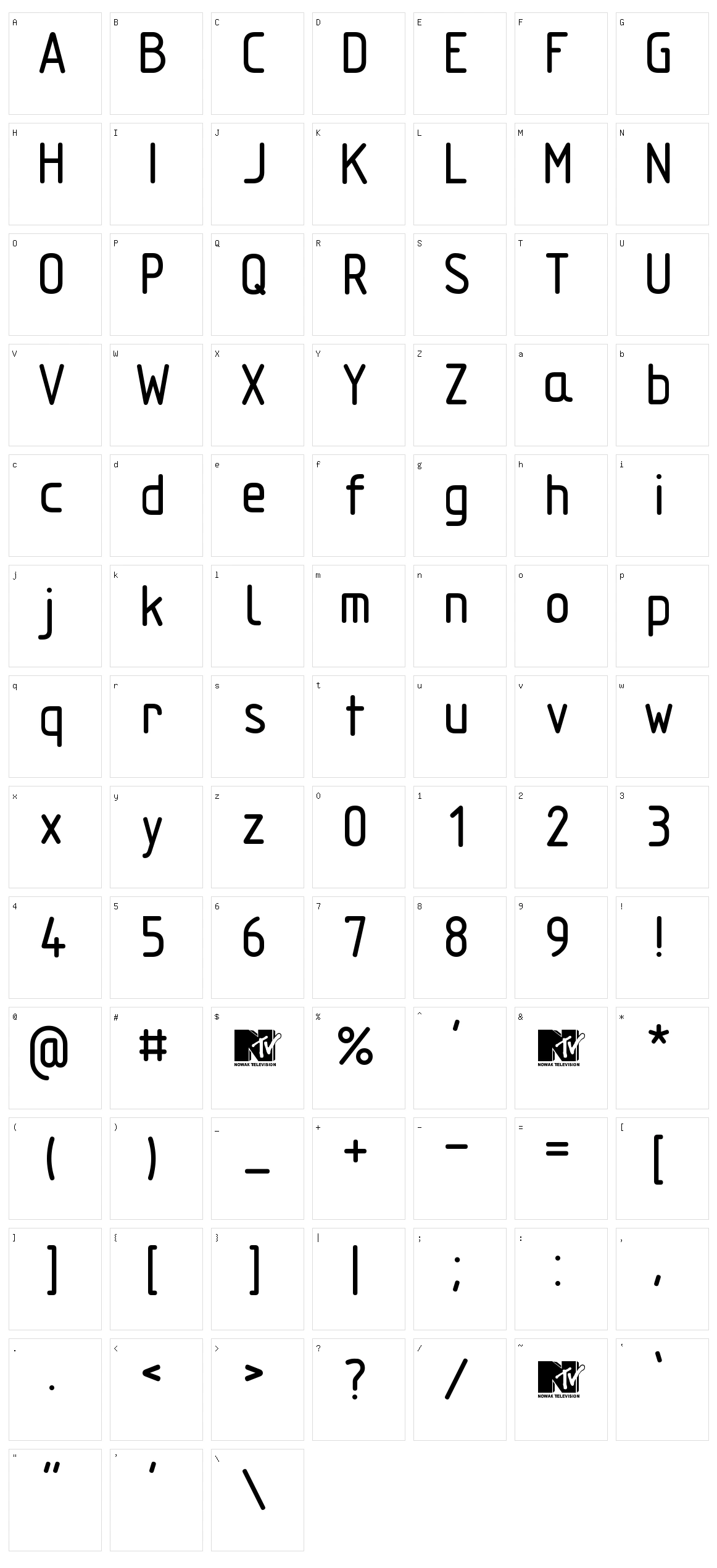 Techniczna Pomoc Character Set