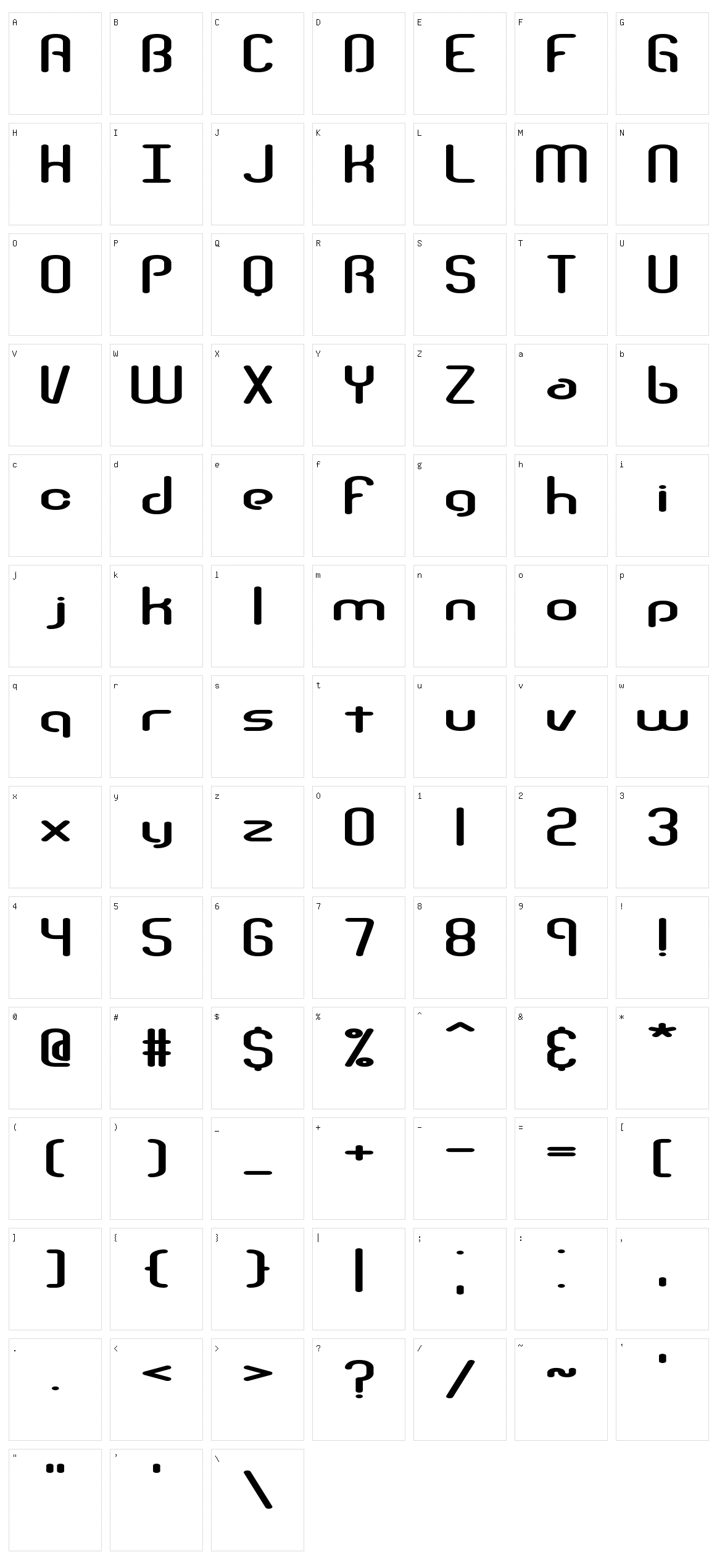 Telephasic BRK Character Set