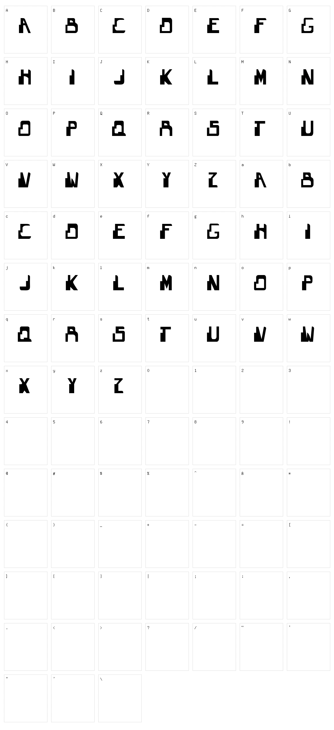 The Guardian Character Set