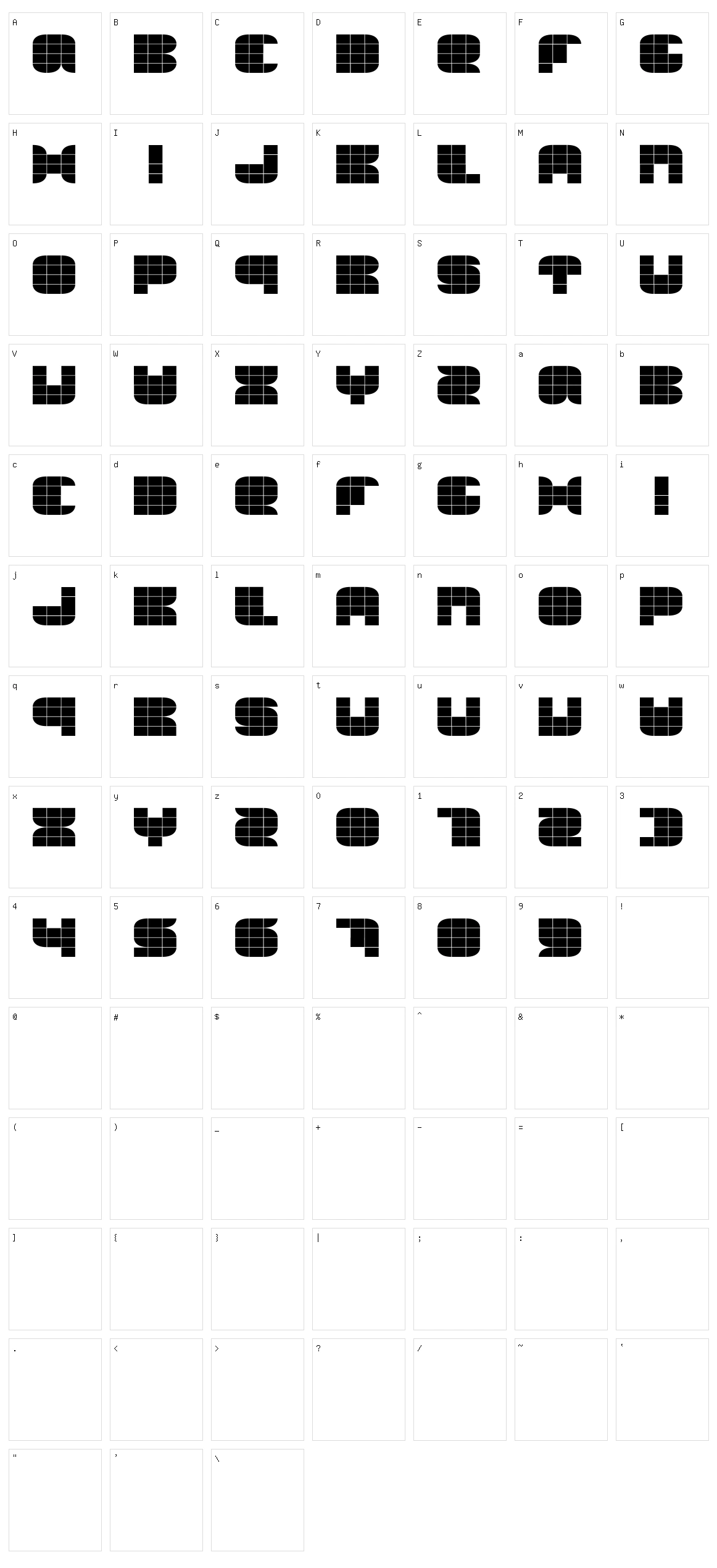 The Summer Edition Character Set