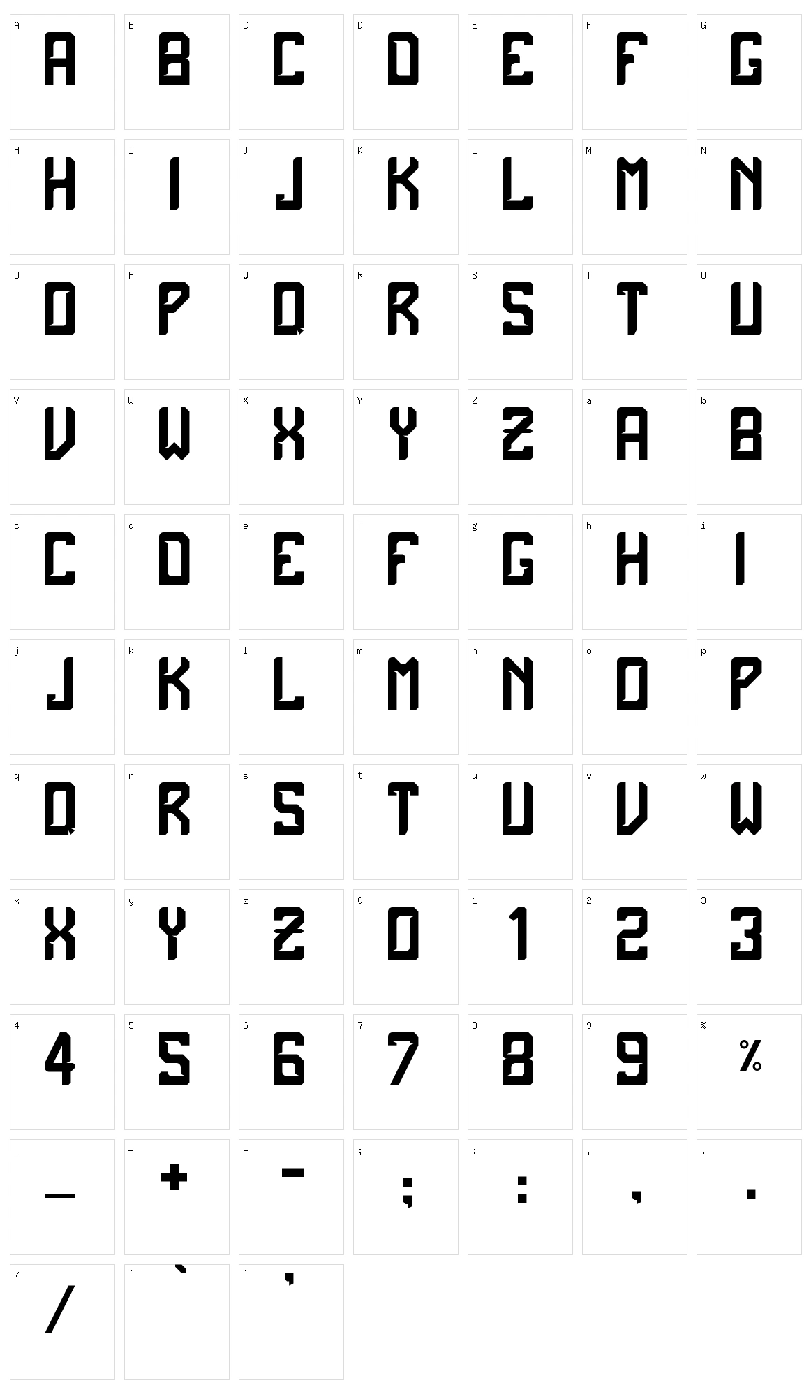 The Team Character Set