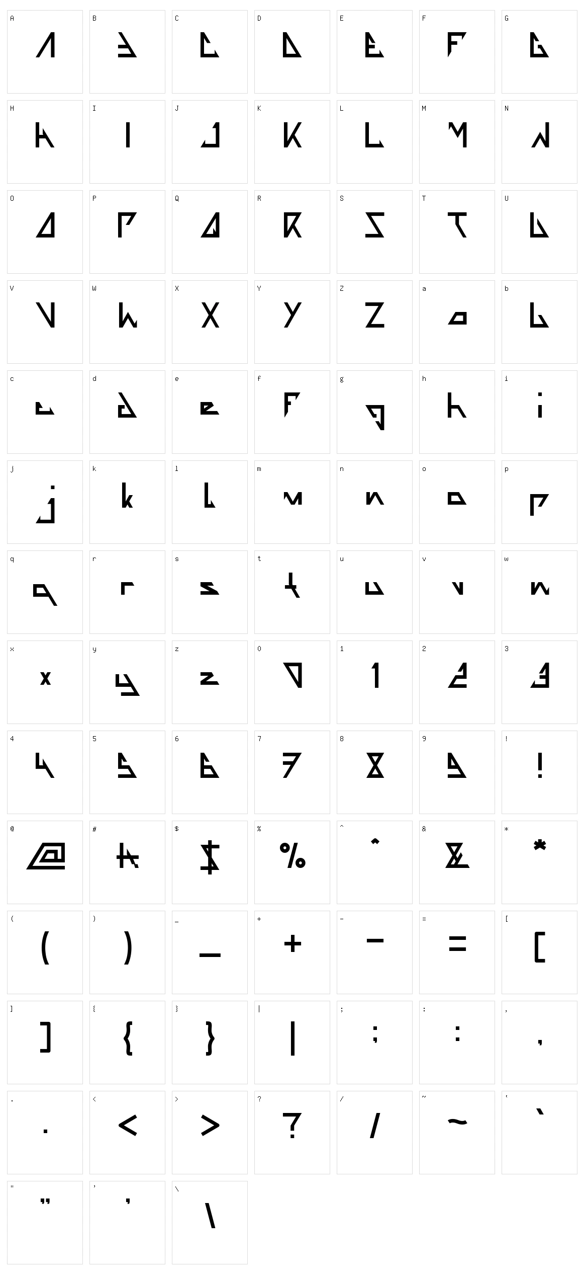 The Training Artist Character Set
