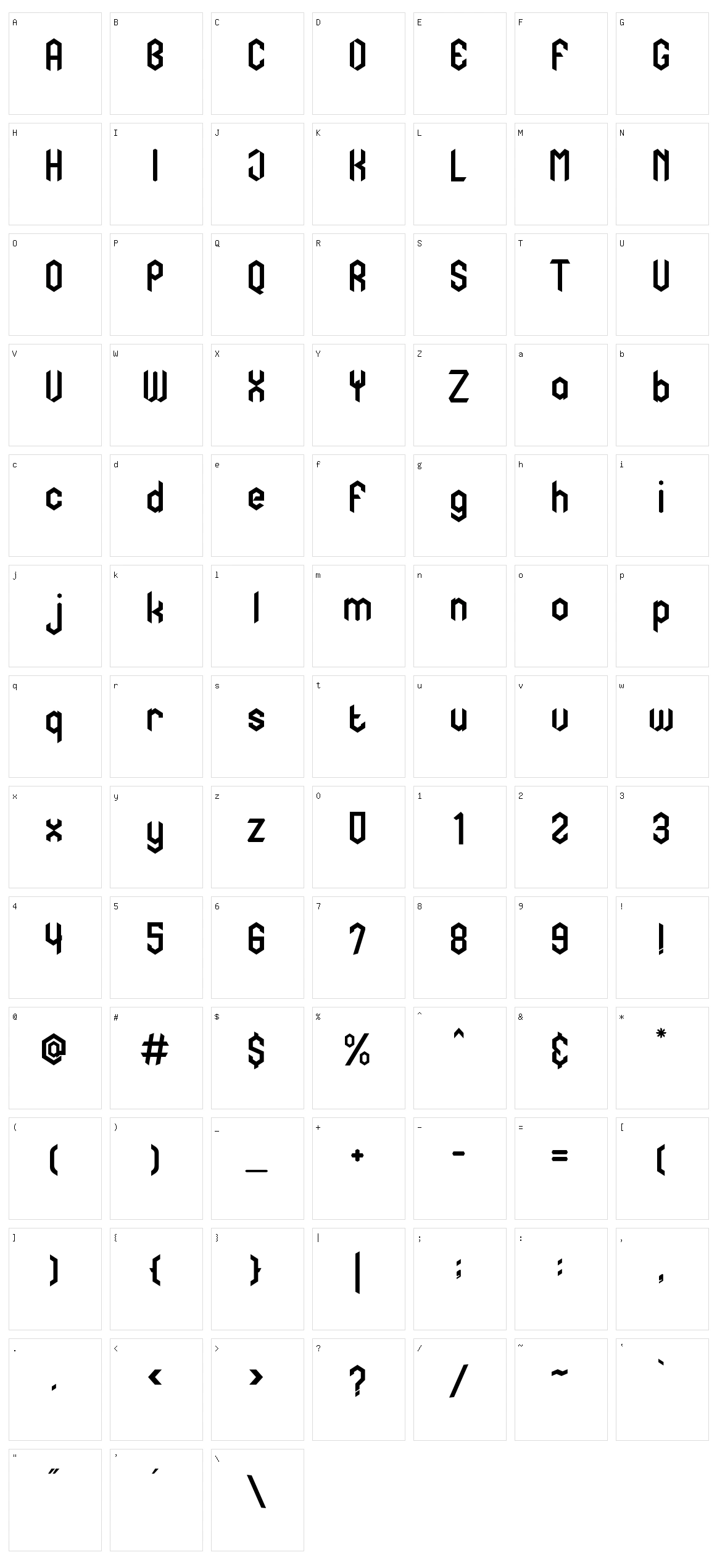 The Victory Character Set