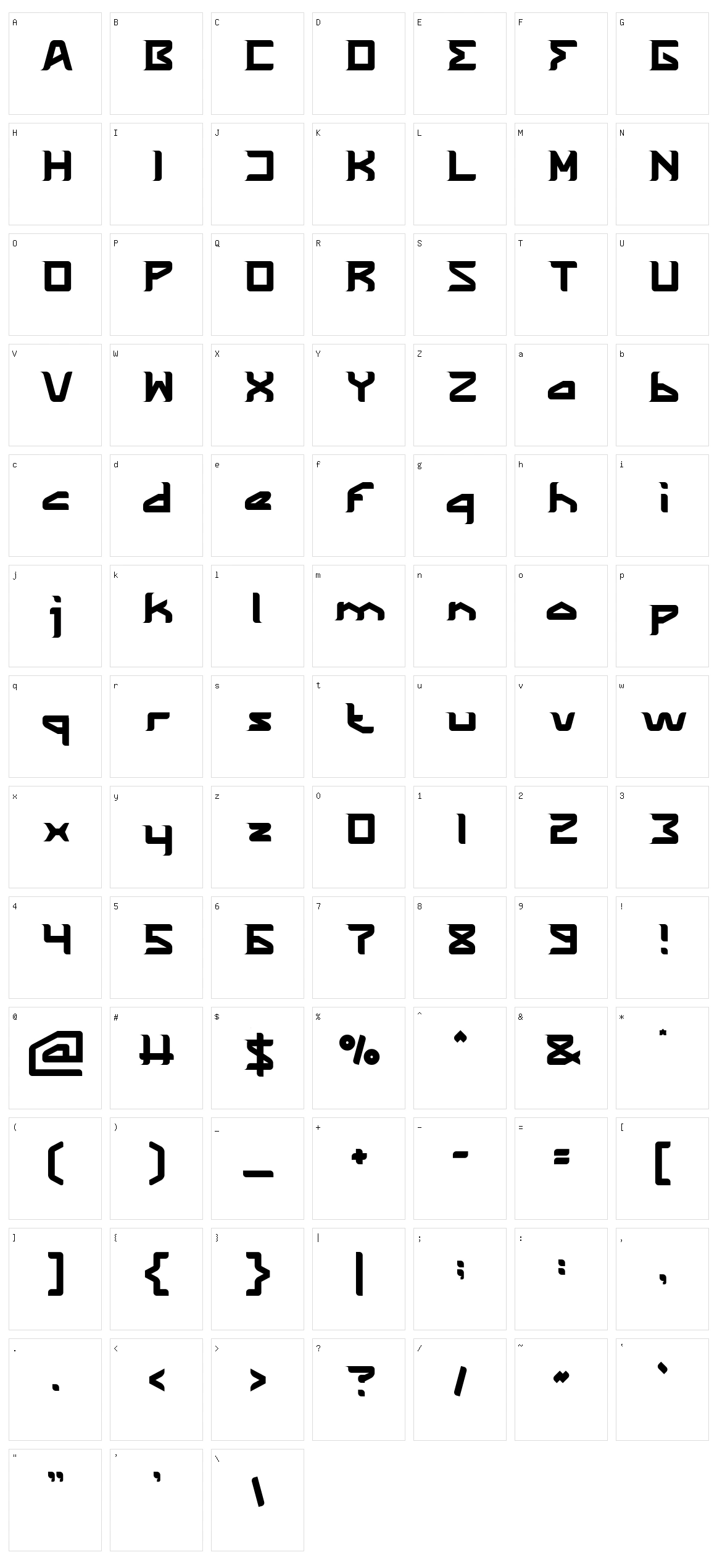 The Wizard of One CLick Character Set