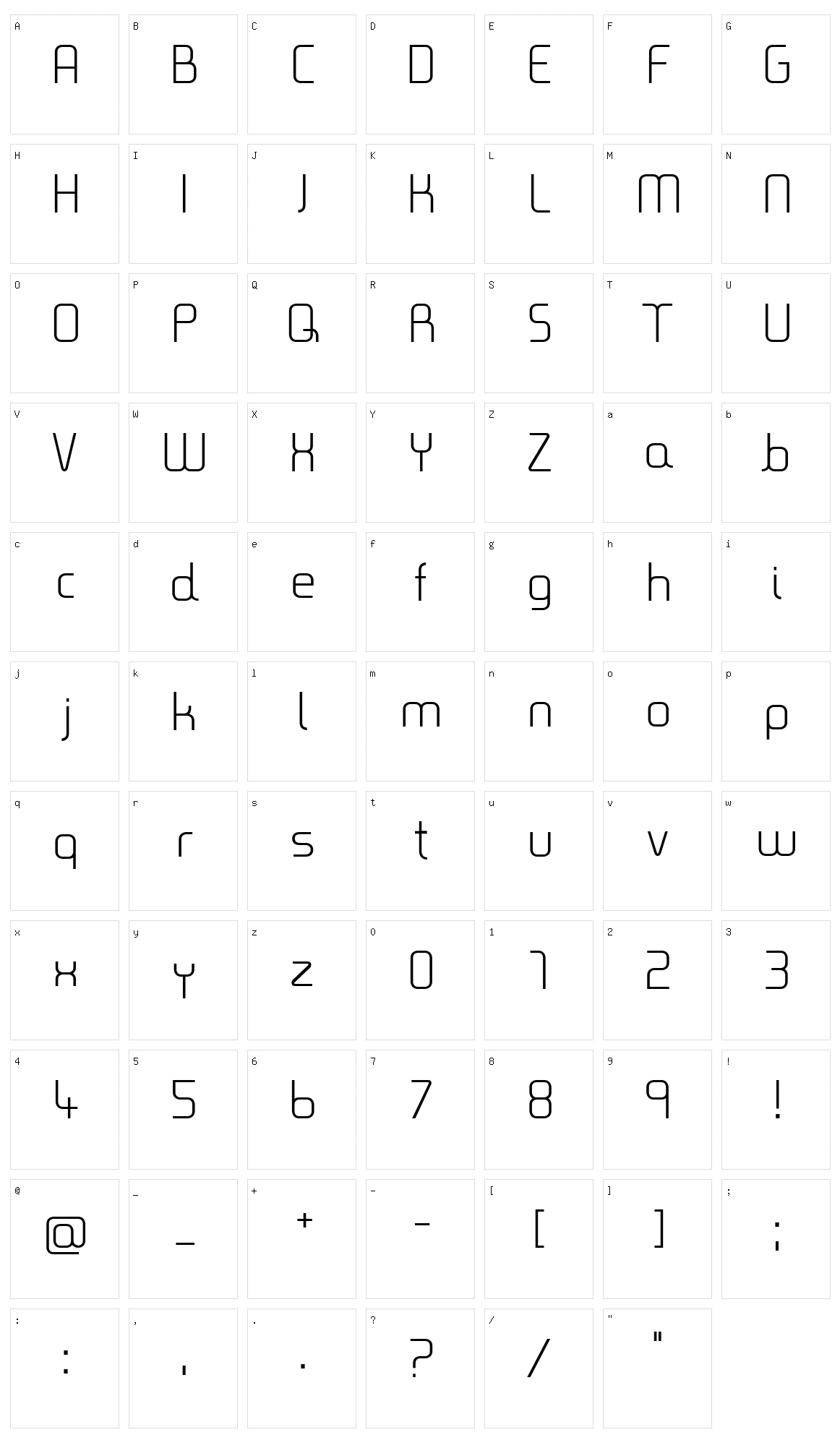Timea Character Set