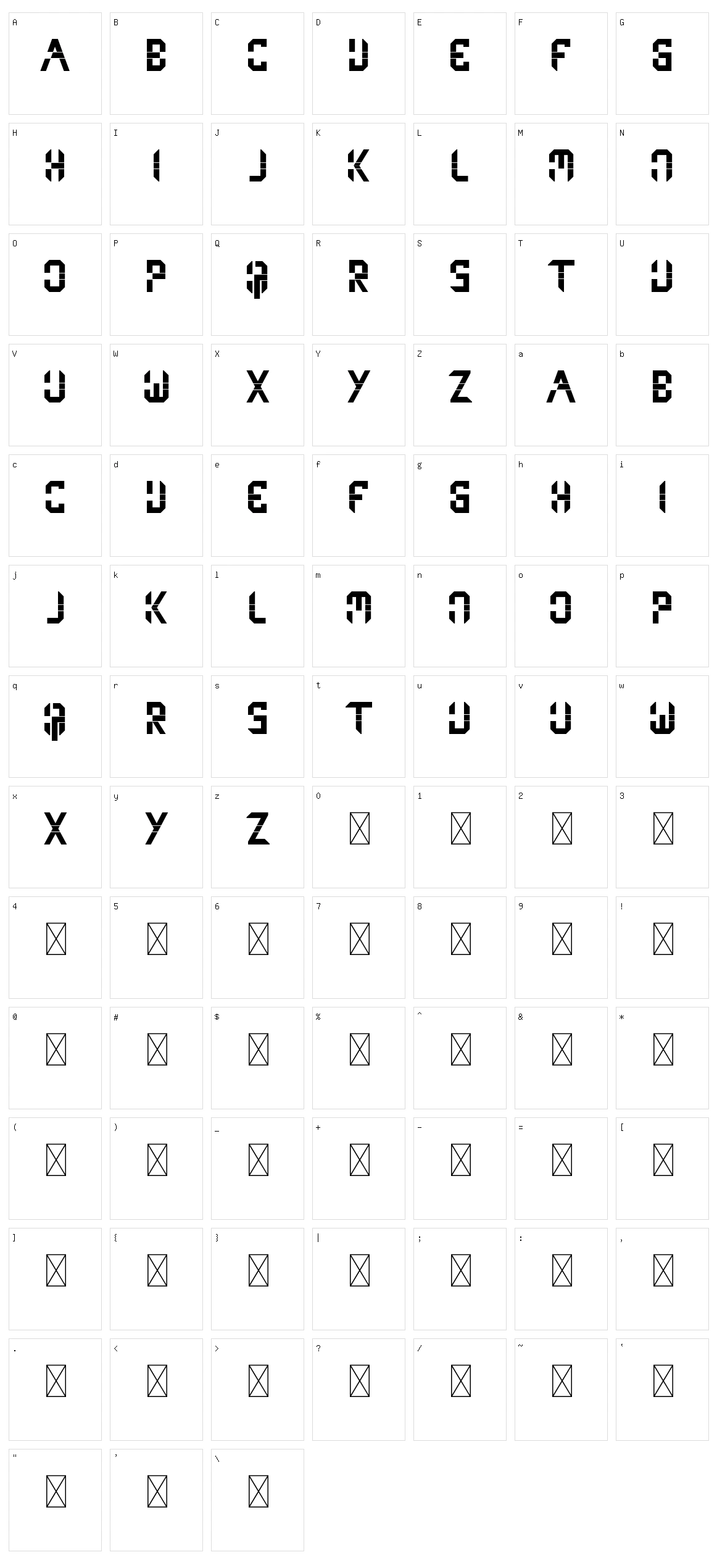 Tokai Character Set