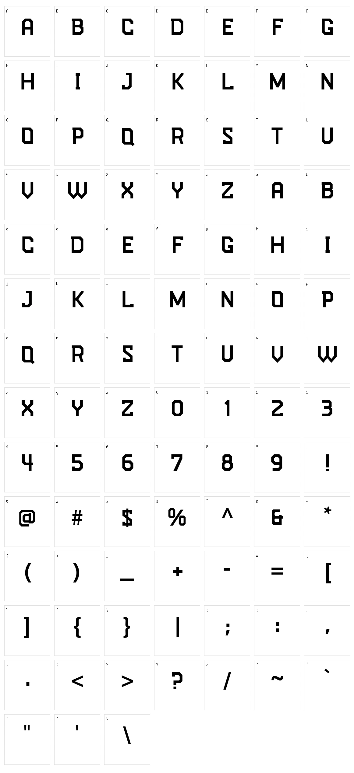 Tough Love Character Set