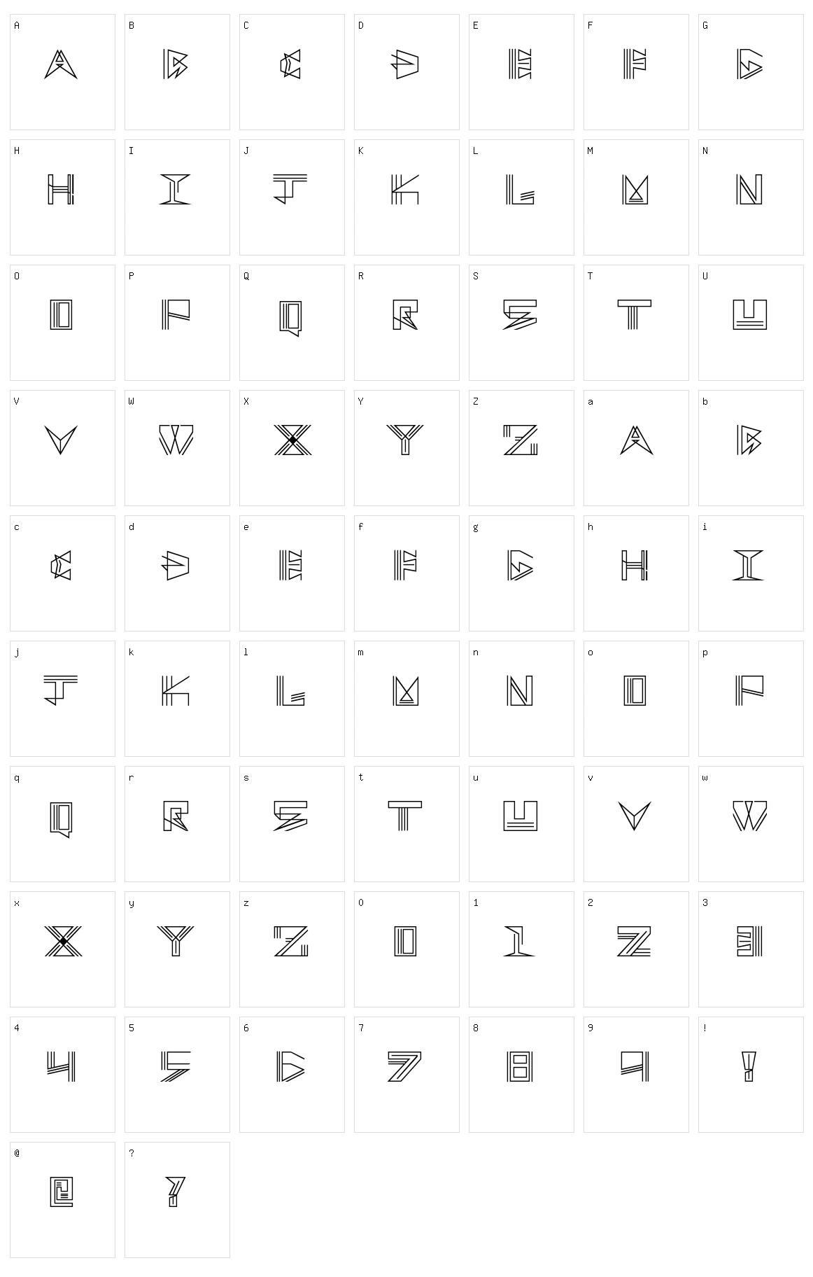 Tracksion Character Set