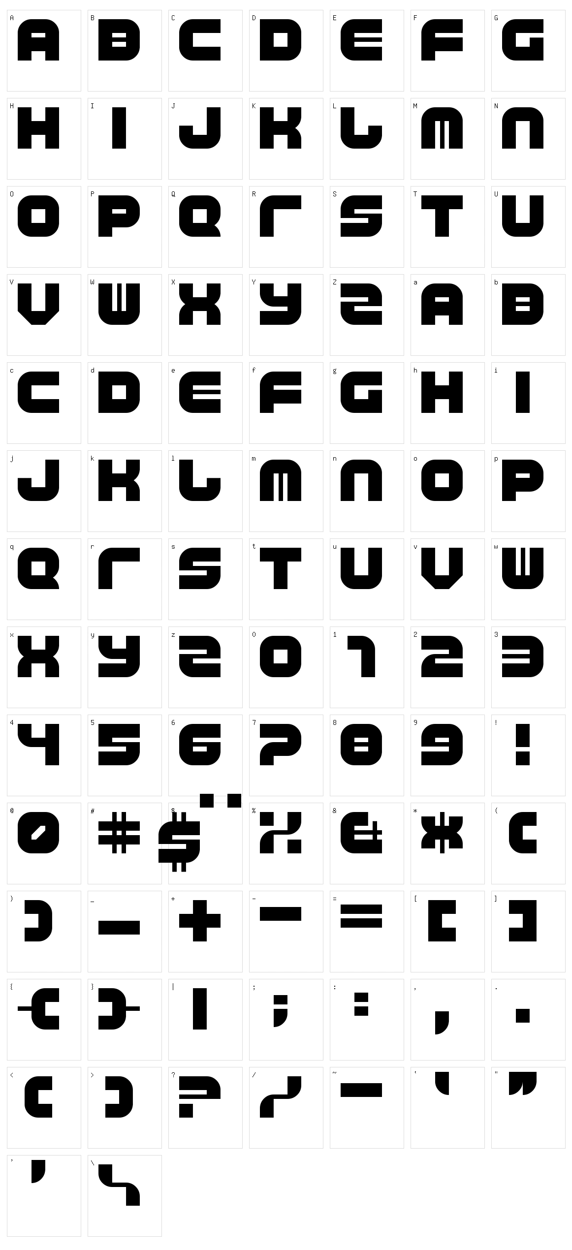 Trip Trap Character Set