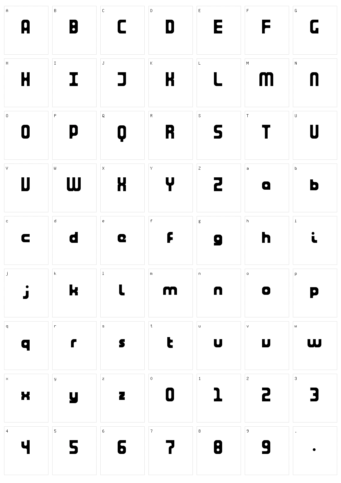Tuning Fork Character Set