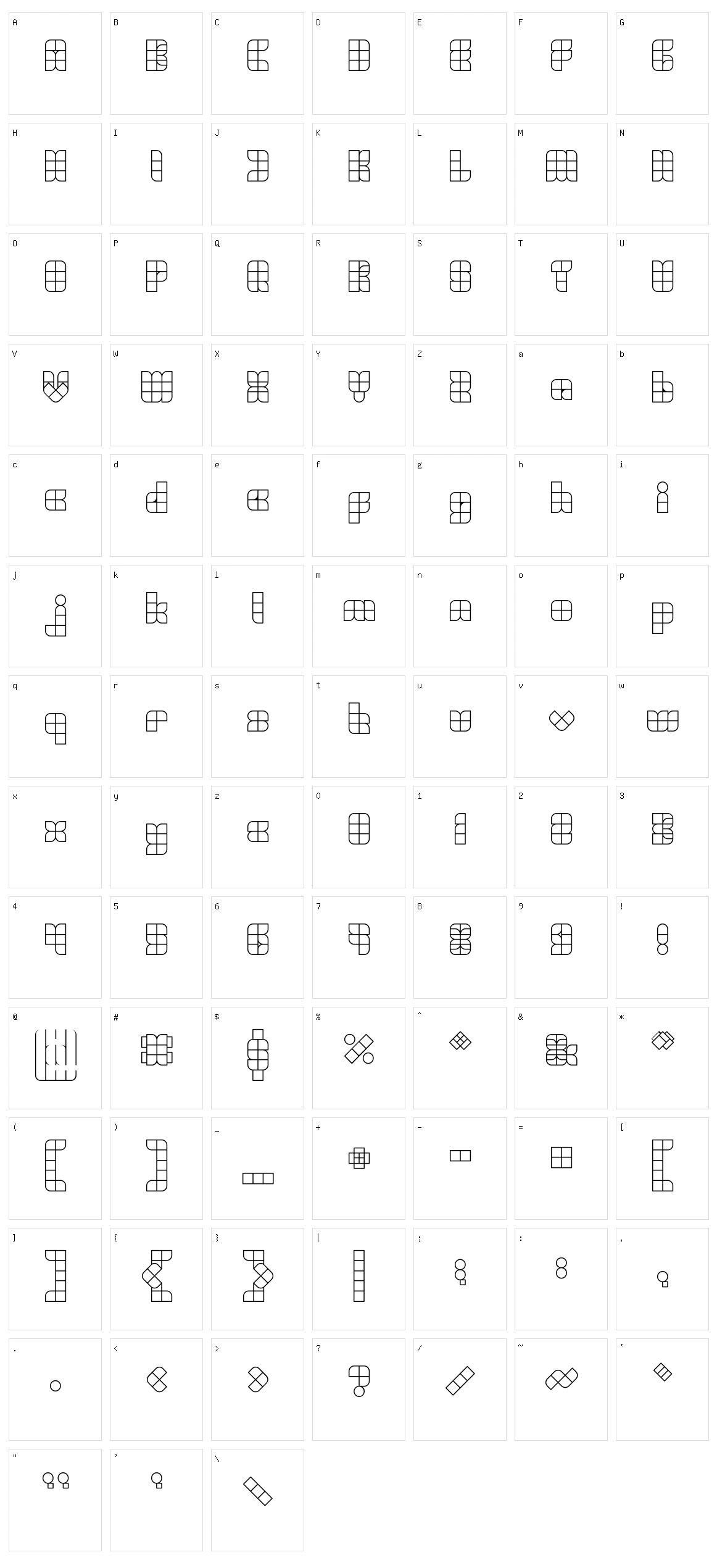 Universalisme Character Set